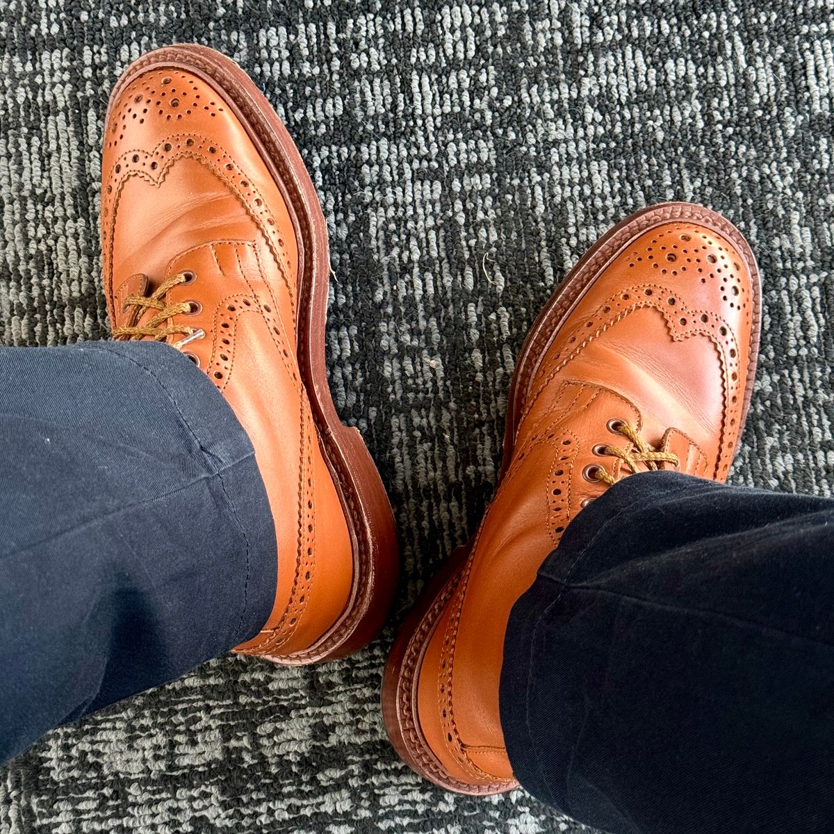 Photo by stinkypatina on April 6, 2026 of the Tricker's Stow Country Boot in C-Shade Tan.