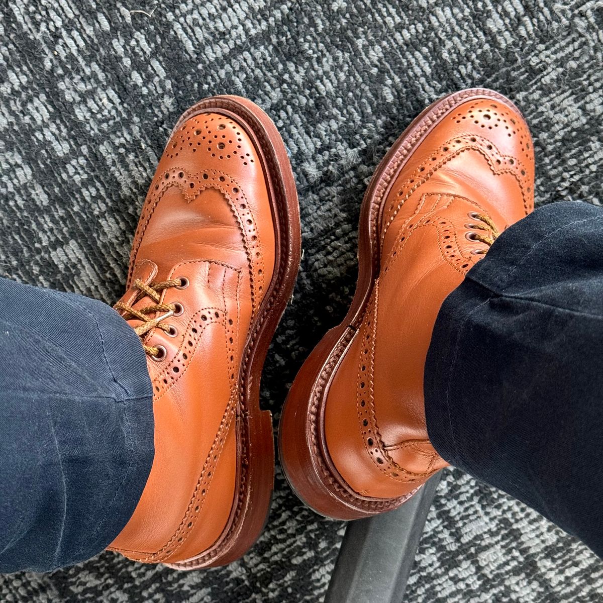Photo by stinkypatina on April 6, 2026 of the Tricker's Stow Country Boot in C-Shade Tan.