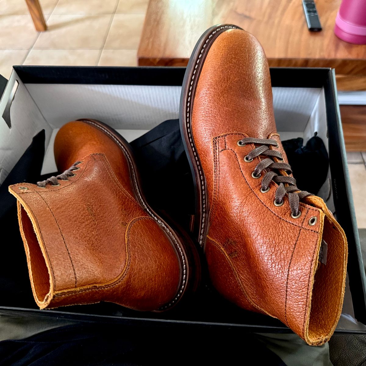 Photo by stinkypatina on May 28, 2026 of the Caswell Boot Company Lisbon in Feral Swine.