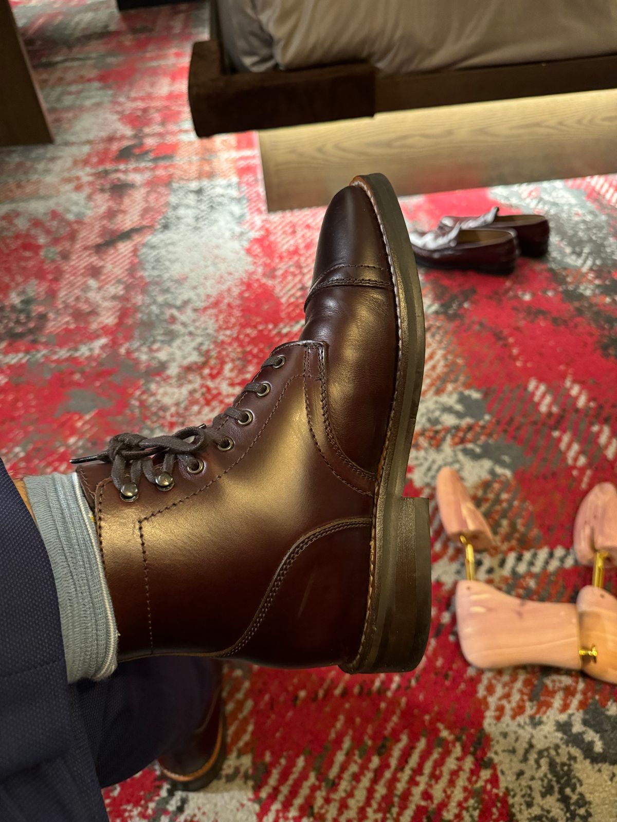 Photo by stinkypatina on May 1, 2024 of the Thursday Captain in Brown Thursday Chrome.
