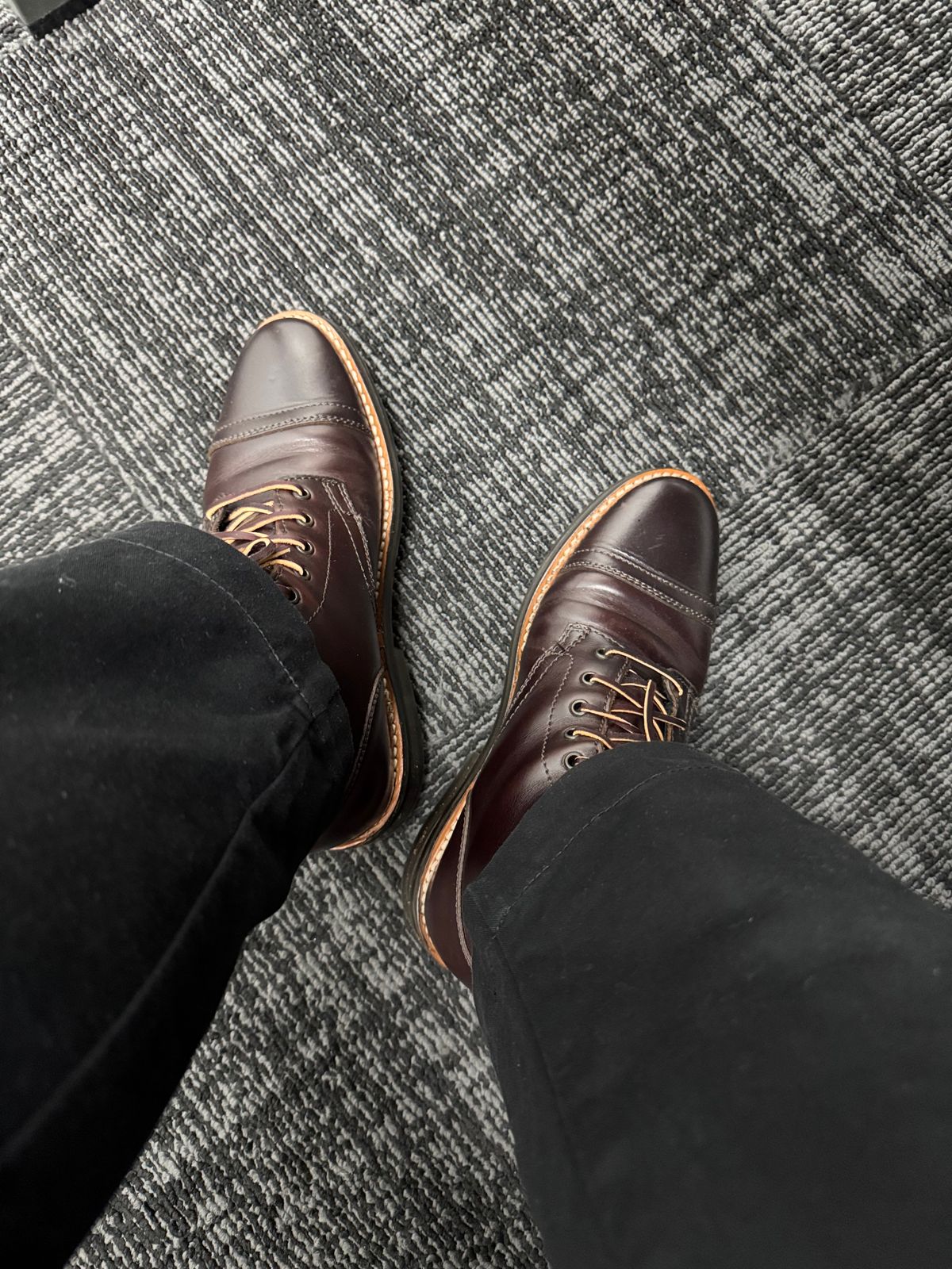 Photo by stinkypatina on April 23, 2025 of the Thursday Captain in Brown Thursday Chrome.