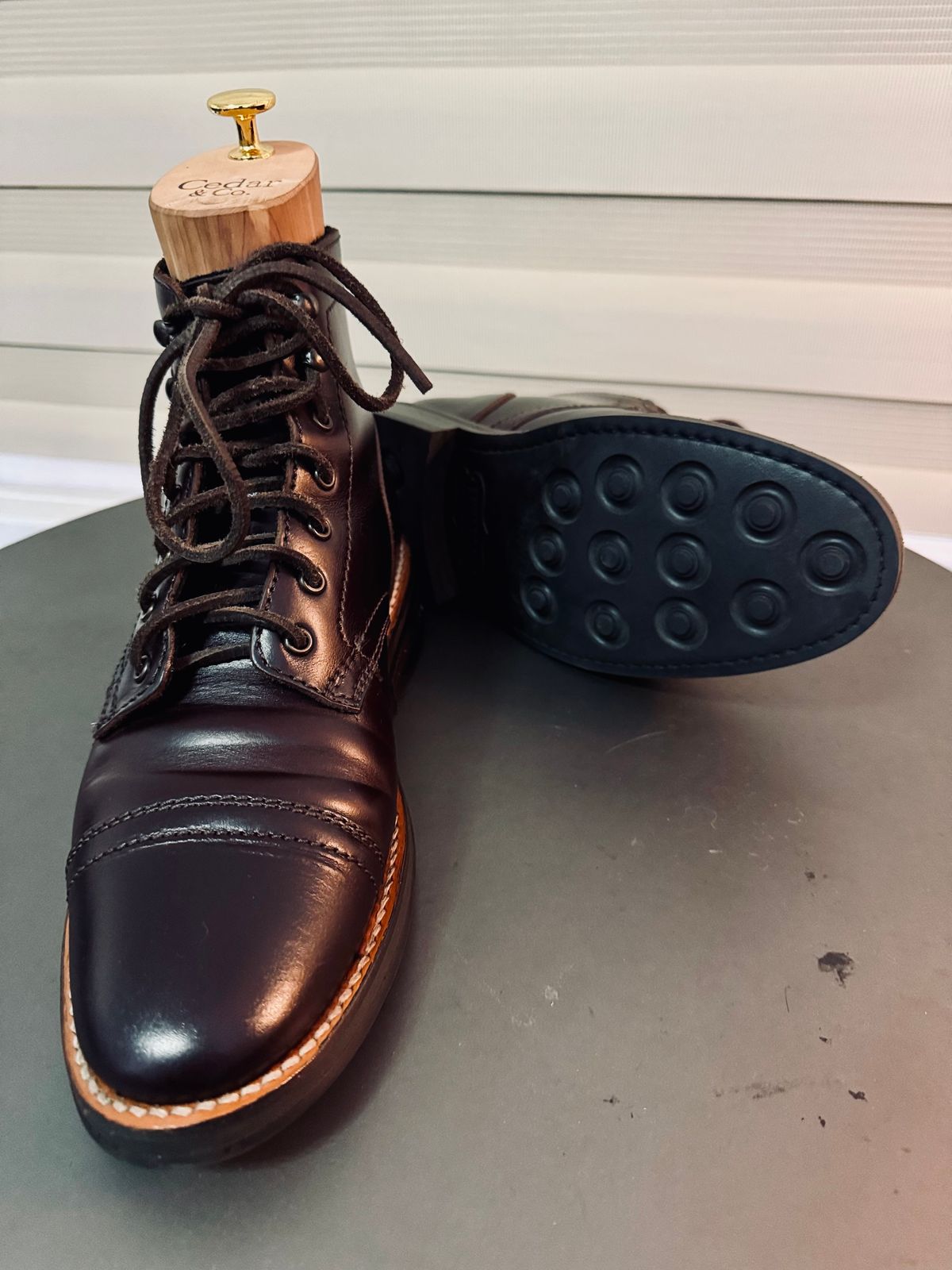 Photo by stinkypatina on July 19, 2024 of the Thursday Captain in Brown Thursday Chrome.