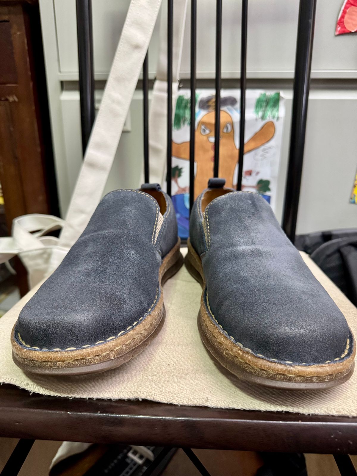 Photo by stinkypatina on May 8, 2025 of the Born Bryson Loafer in Suede.