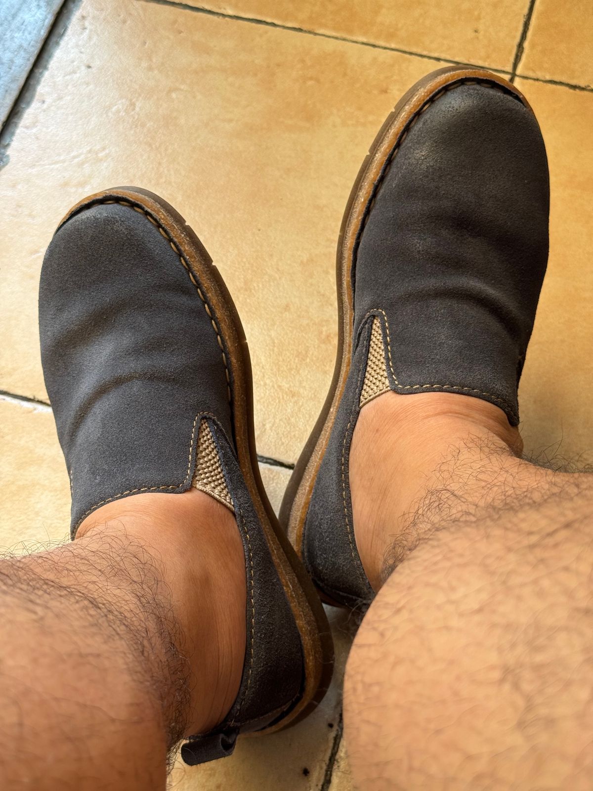 Photo by stinkypatina on May 12, 2025 of the Born Bryson Loafer in Suede.