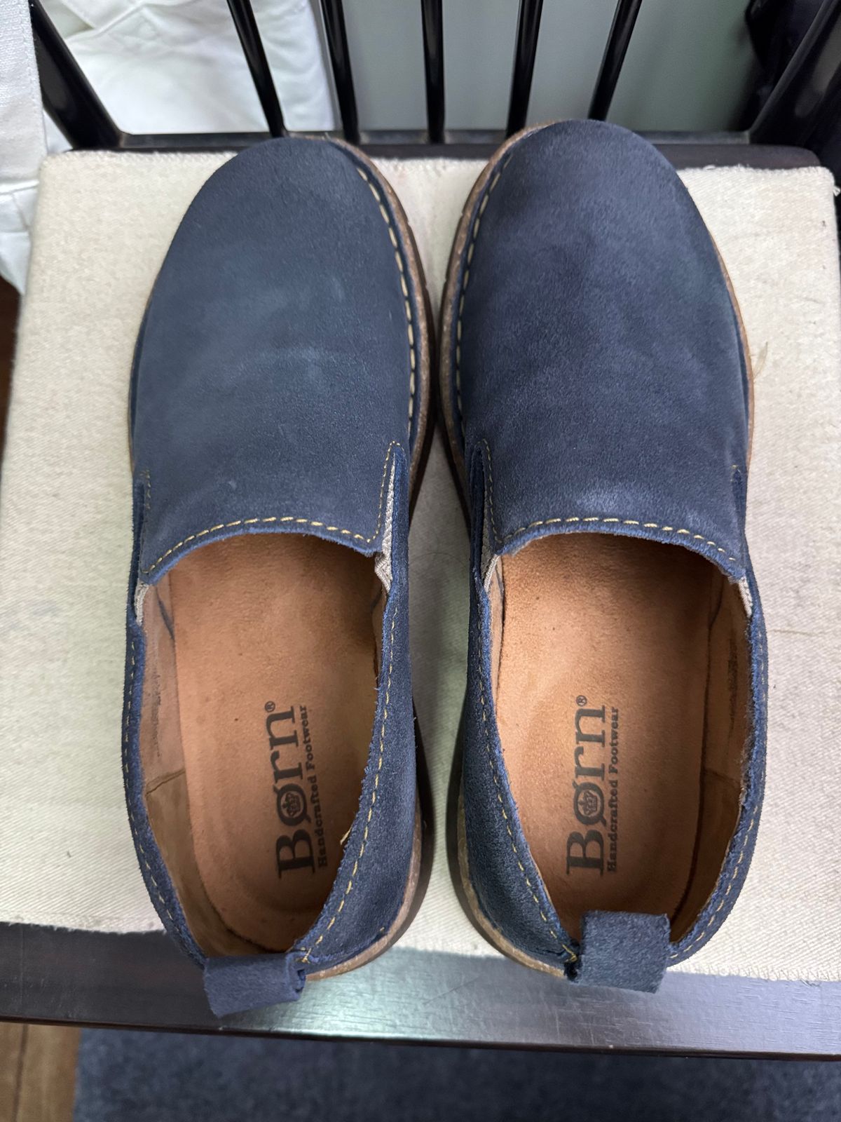 Photo by stinkypatina on May 8, 2025 of the Born Bryson Loafer in Suede.