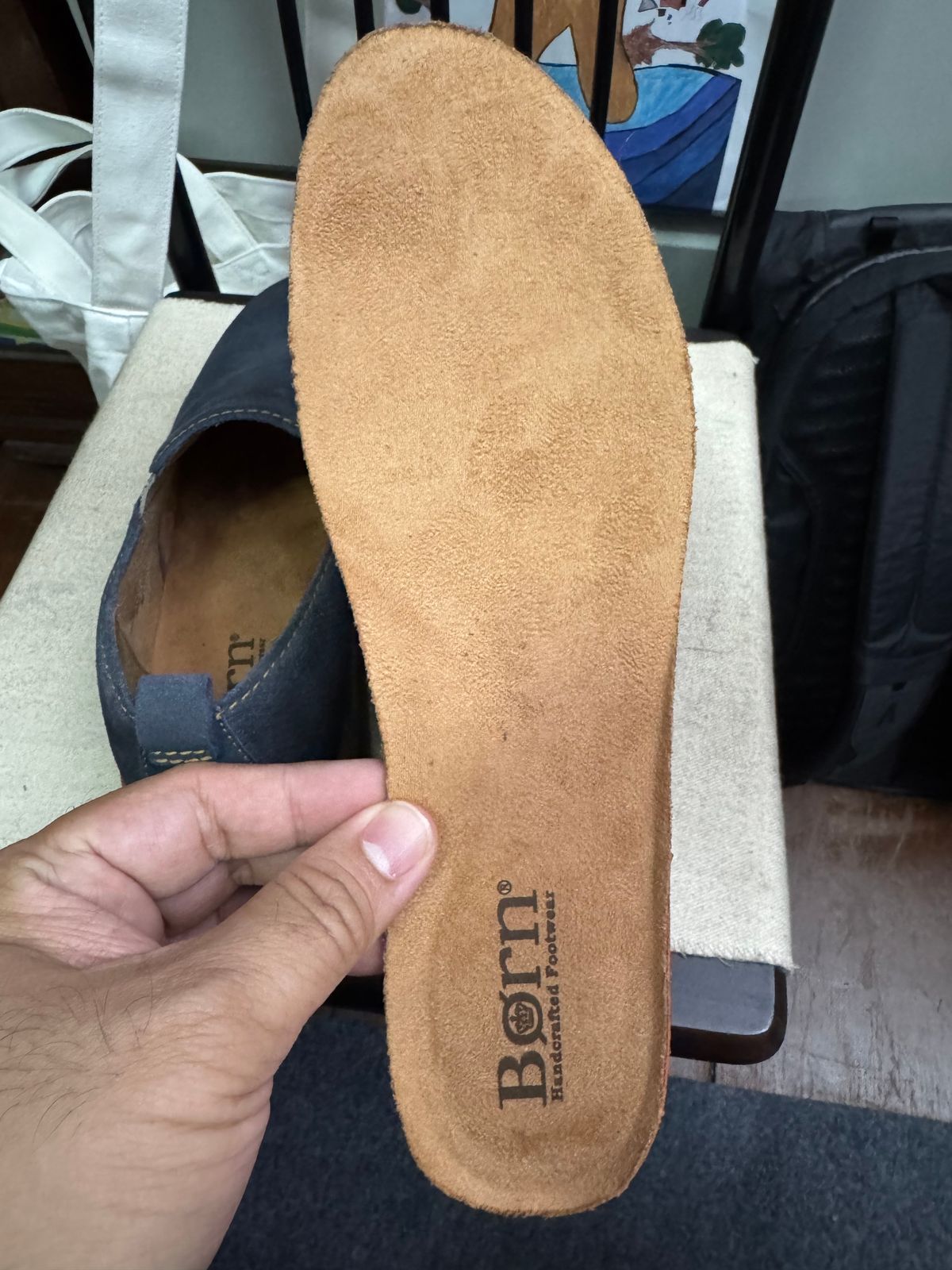 Photo by stinkypatina on May 8, 2025 of the Born Bryson Loafer in Suede.