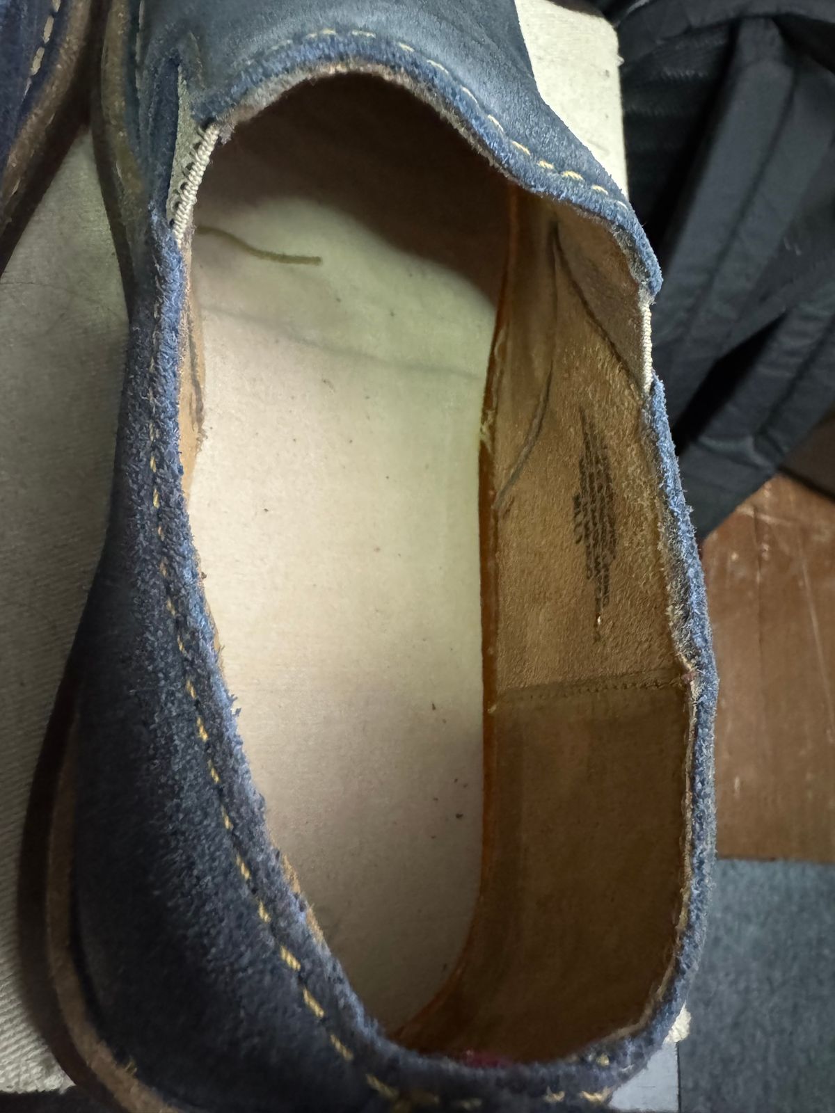 Photo by stinkypatina on May 8, 2025 of the Born Bryson Loafer in Suede.
