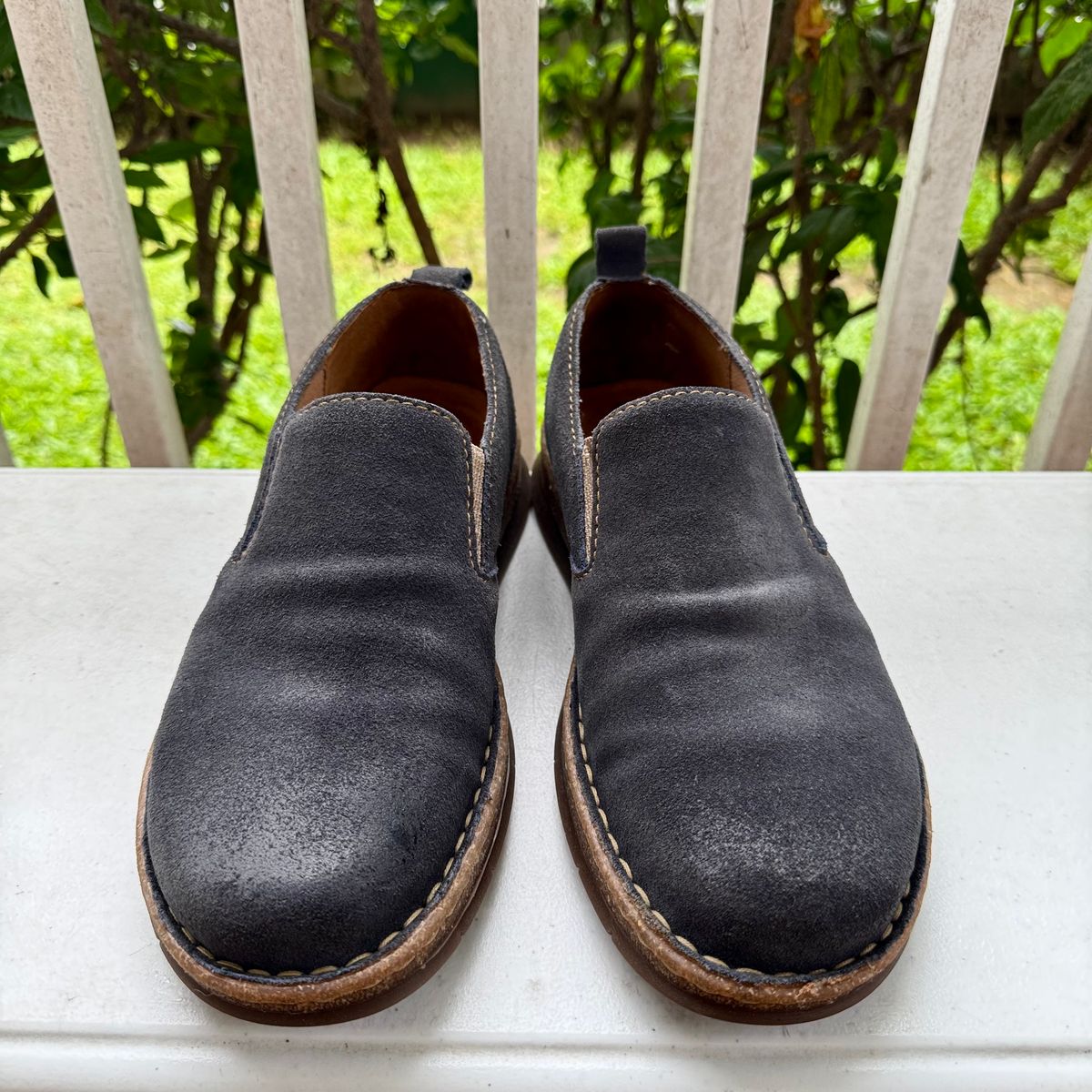 Photo by stinkypatina on September 21, 2025 of the Born Bryson Loafer in Suede.