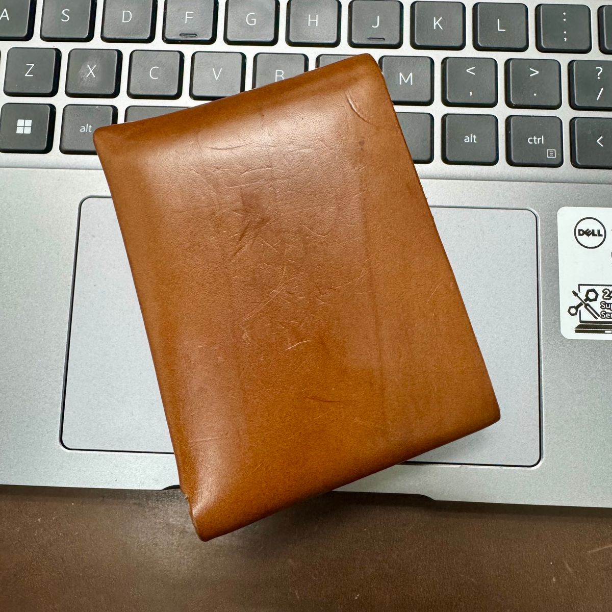 Photo by stinkypatina on December 1, 2025 of the Pedros Leather Craft POY Foldable Wallet in Italian Veg Tan.