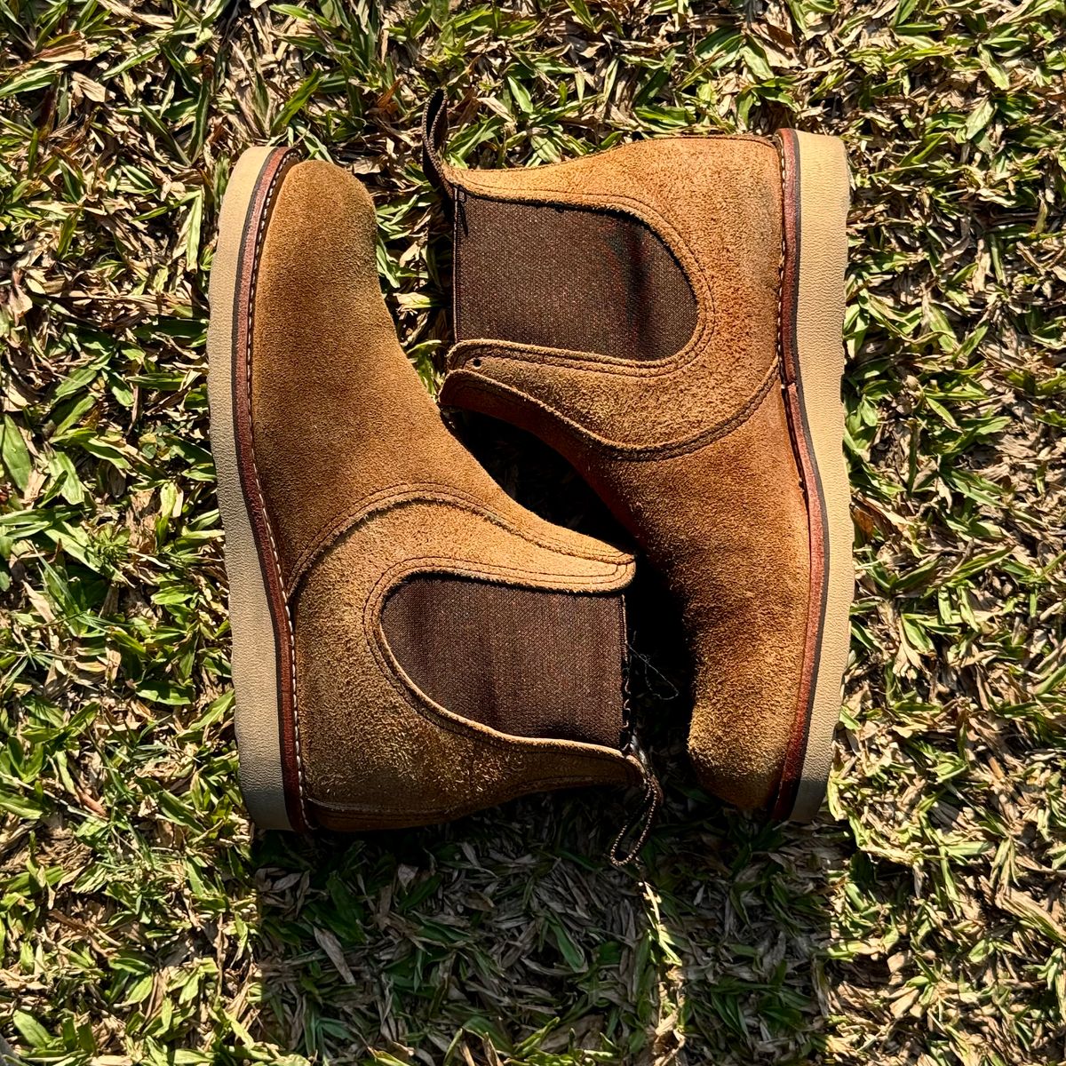 Photo by stinkypatina on March 26, 2026 of the Red Wing Classic Chelsea in S.B. Foot Hawthorne Muleskinner.