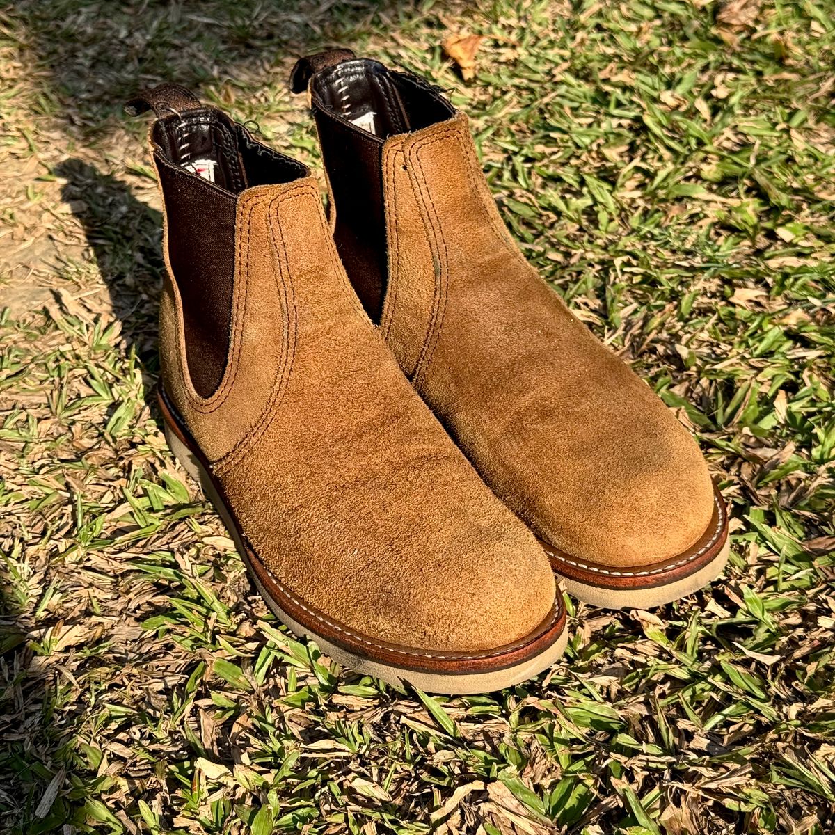 Photo by stinkypatina on March 26, 2026 of the Red Wing Classic Chelsea in S.B. Foot Hawthorne Muleskinner.