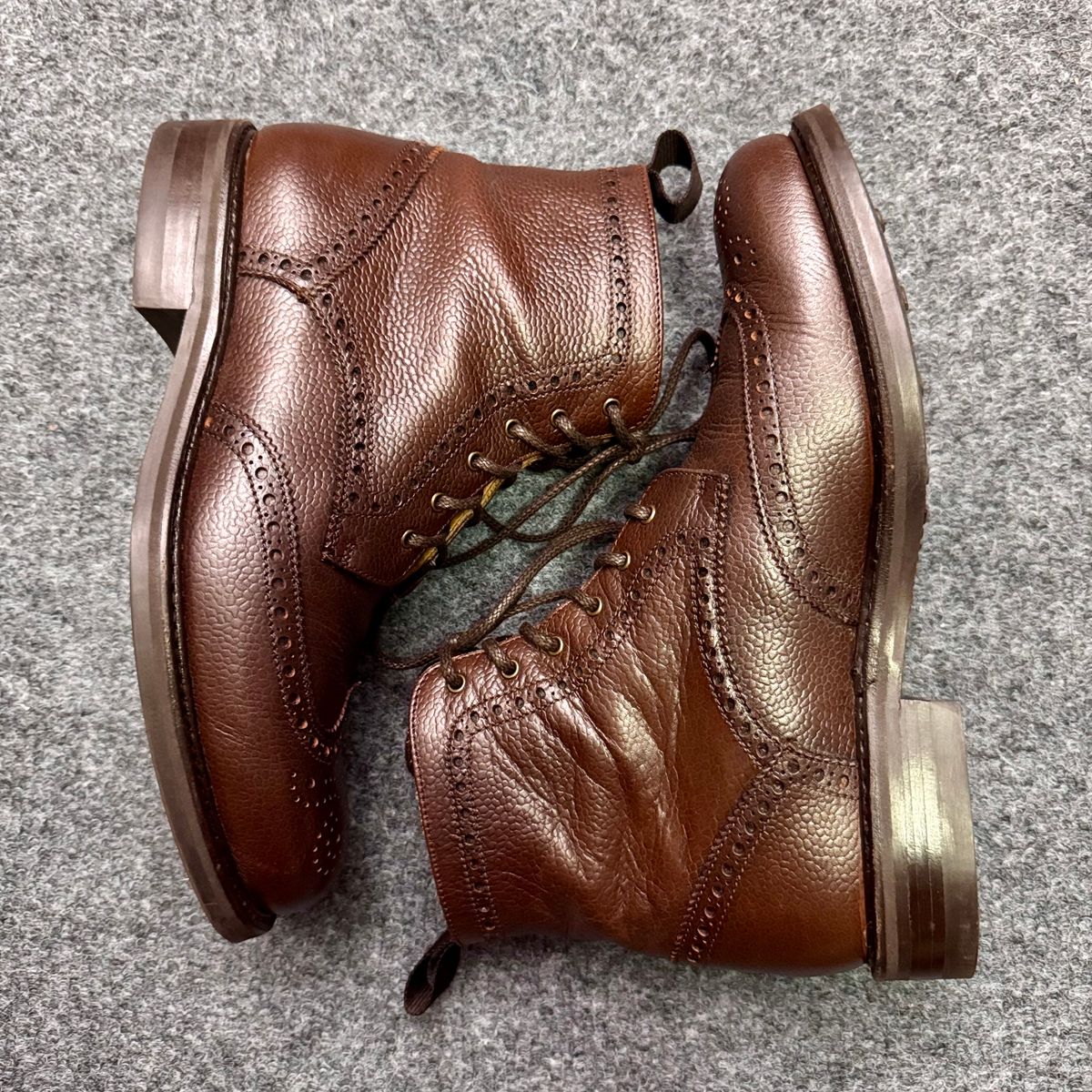 Photo by stinkypatina on November 13, 2025 of the NPS Shoes Heritage Grain Brogue in Walnut Grain & Calf.