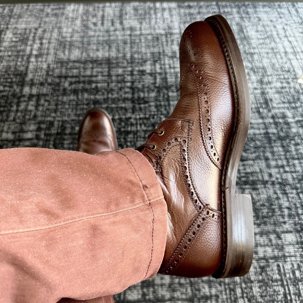 Photo by stinkypatina on May 13, 2026 of the NPS Shoes Heritage Grain Brogue in Walnut Grain & Calf.
