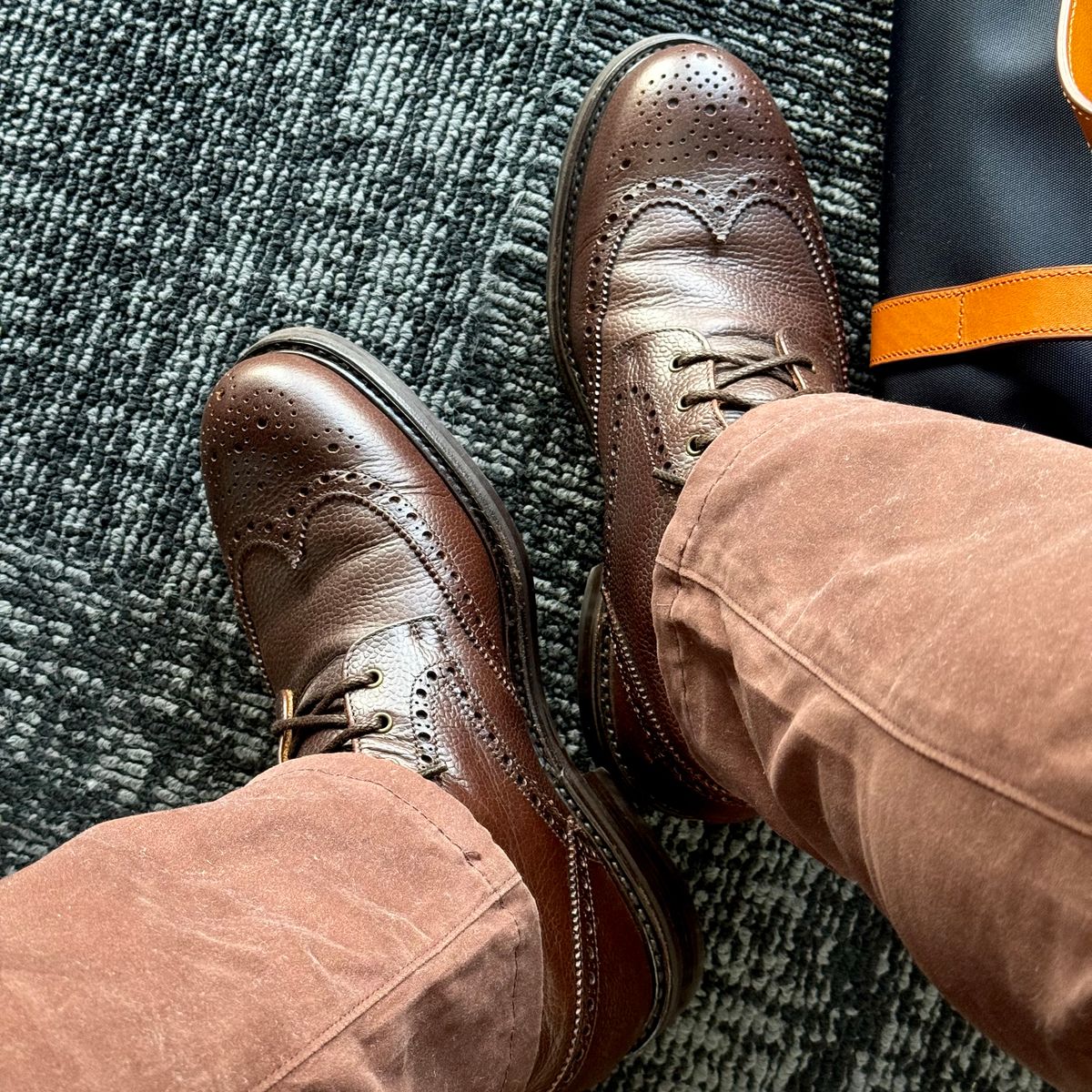 Photo by stinkypatina on May 13, 2026 of the NPS Shoes Heritage Grain Brogue in Walnut Grain & Calf.