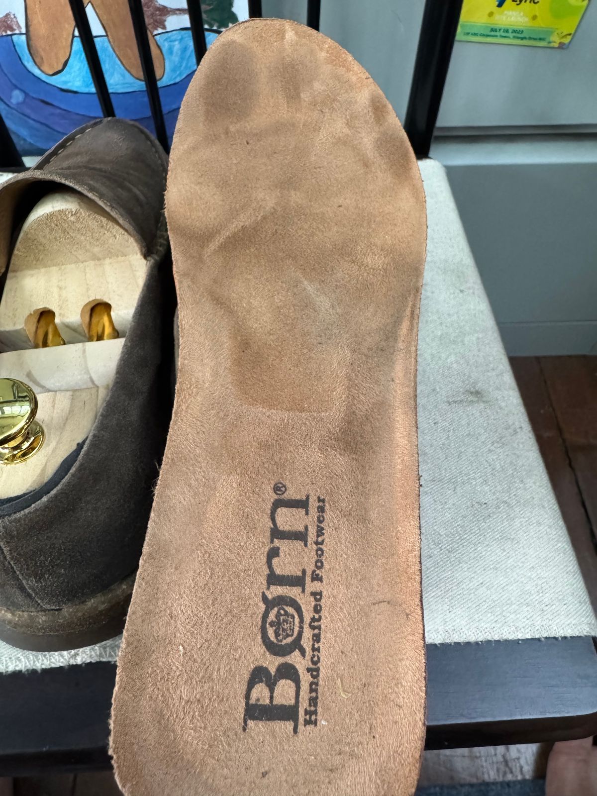 Photo by stinkypatina on May 2, 2025 of the Born Baylor Distressed Loafers in Suede.