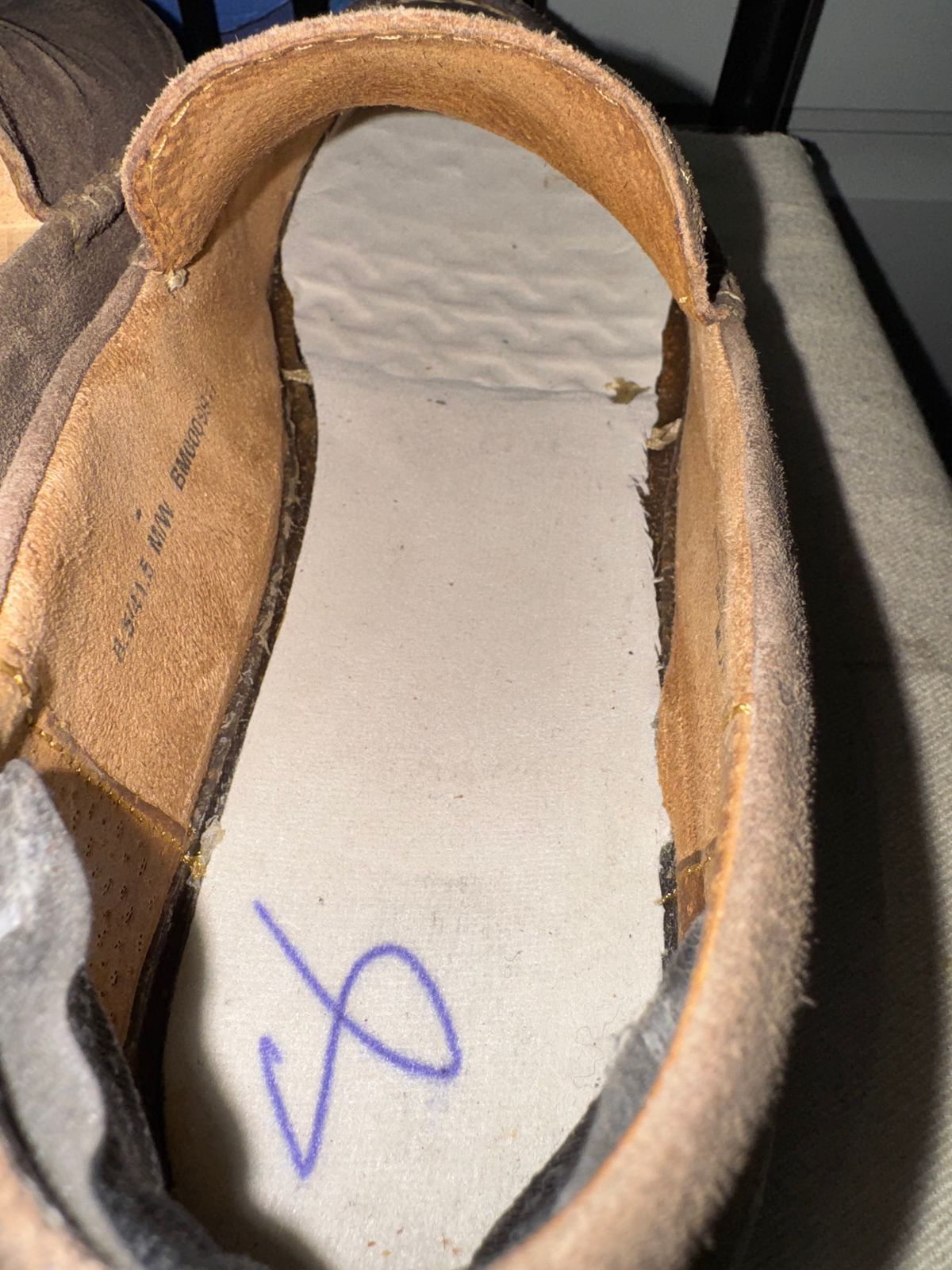 Photo by stinkypatina on May 2, 2025 of the Born Baylor Distressed Loafers in Suede.