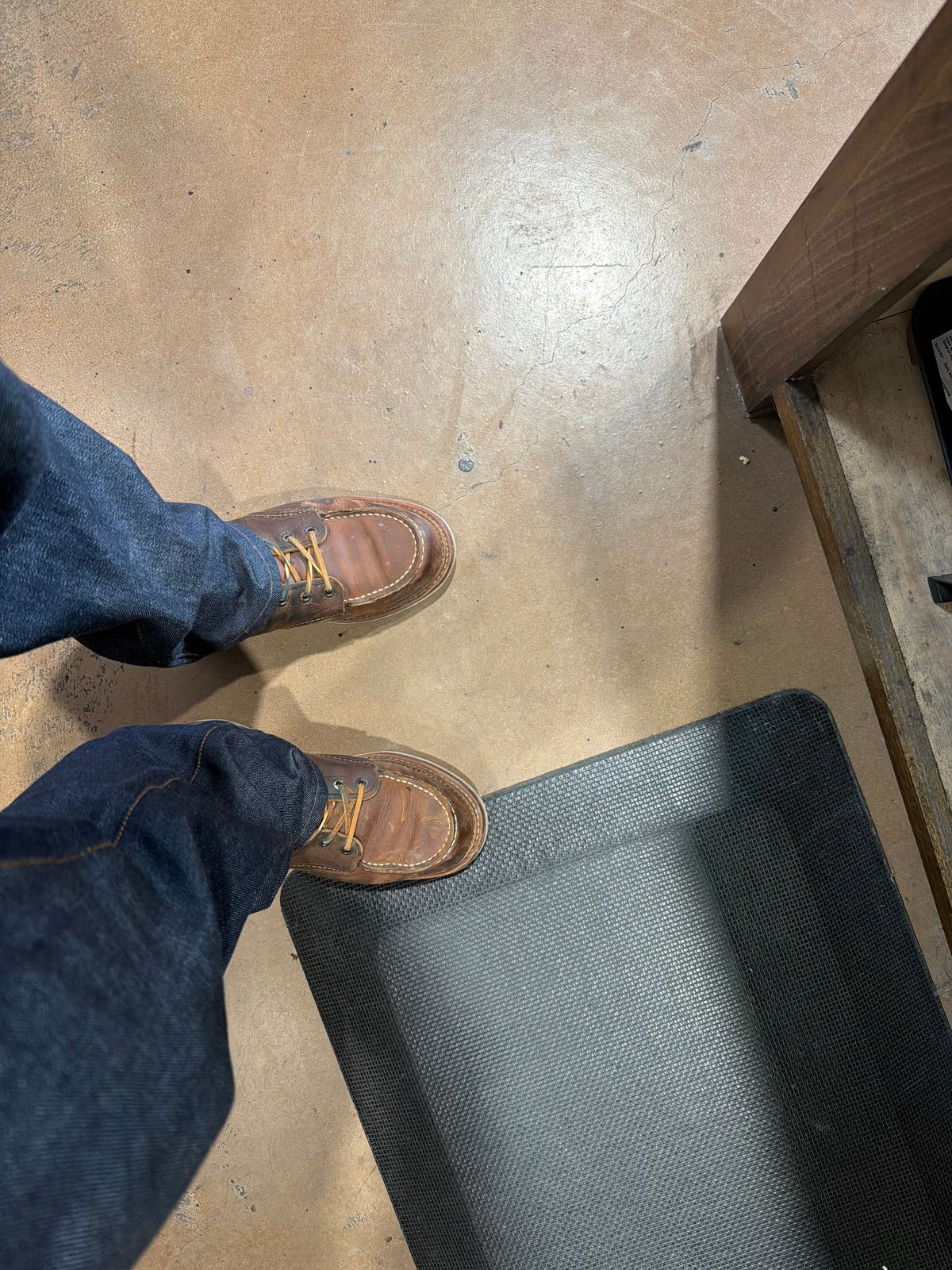 Photo by Txtireguy on June 16, 2026 of the Red Wing 6-Inch Classic Moc in S.B. Foot Copper Rough and Tough.