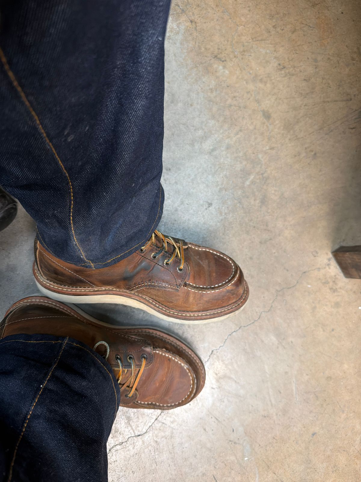 Photo by Txtireguy on June 24, 2026 of the Red Wing 6-Inch Classic Moc in S.B. Foot Copper Rough and Tough.