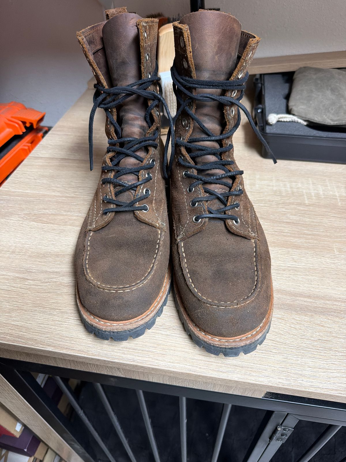 Photo by Txtireguy on July 4, 2026 of the White's Perry 8-inch in Seidel Brown Roughout.