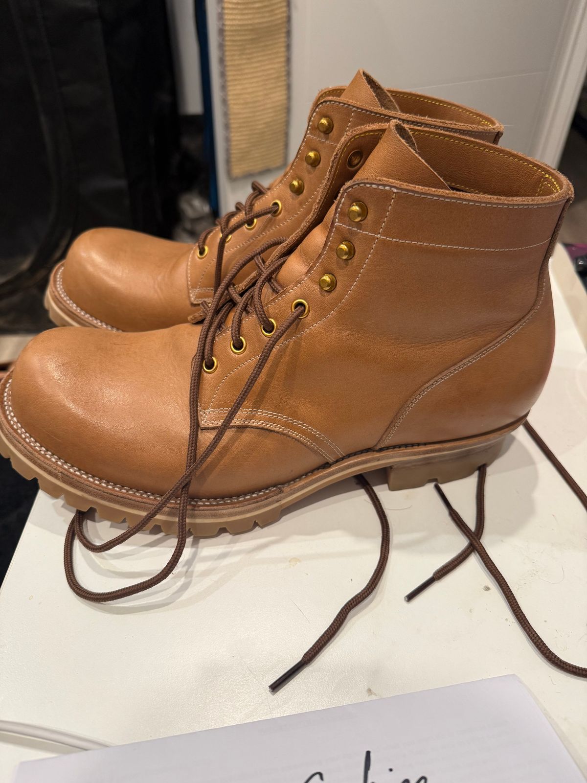 Photo by toogladtobemad on November 2, 2025 of the Iron Boots Pit Boss in Seidel Natural Double Shot.