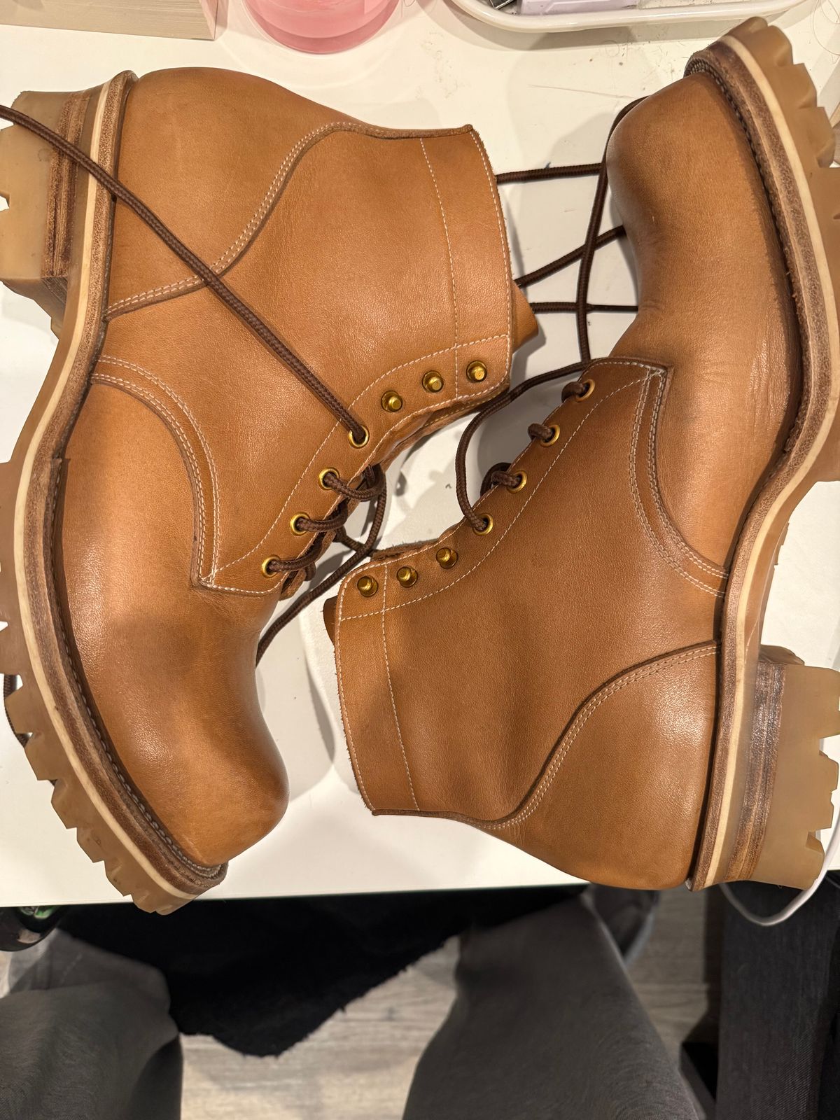 Photo by toogladtobemad on November 2, 2025 of the Iron Boots Pit Boss in Seidel Natural Double Shot.