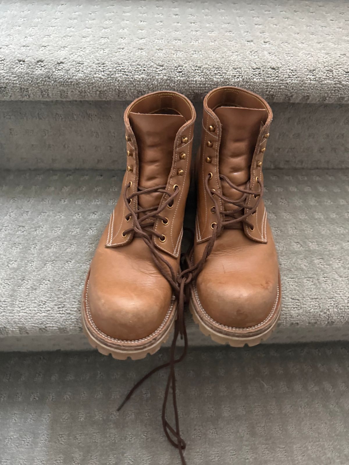 Photo by toogladtobemad on January 3, 2026 of the Iron Boots Pit Boss in Seidel Natural Double Shot.