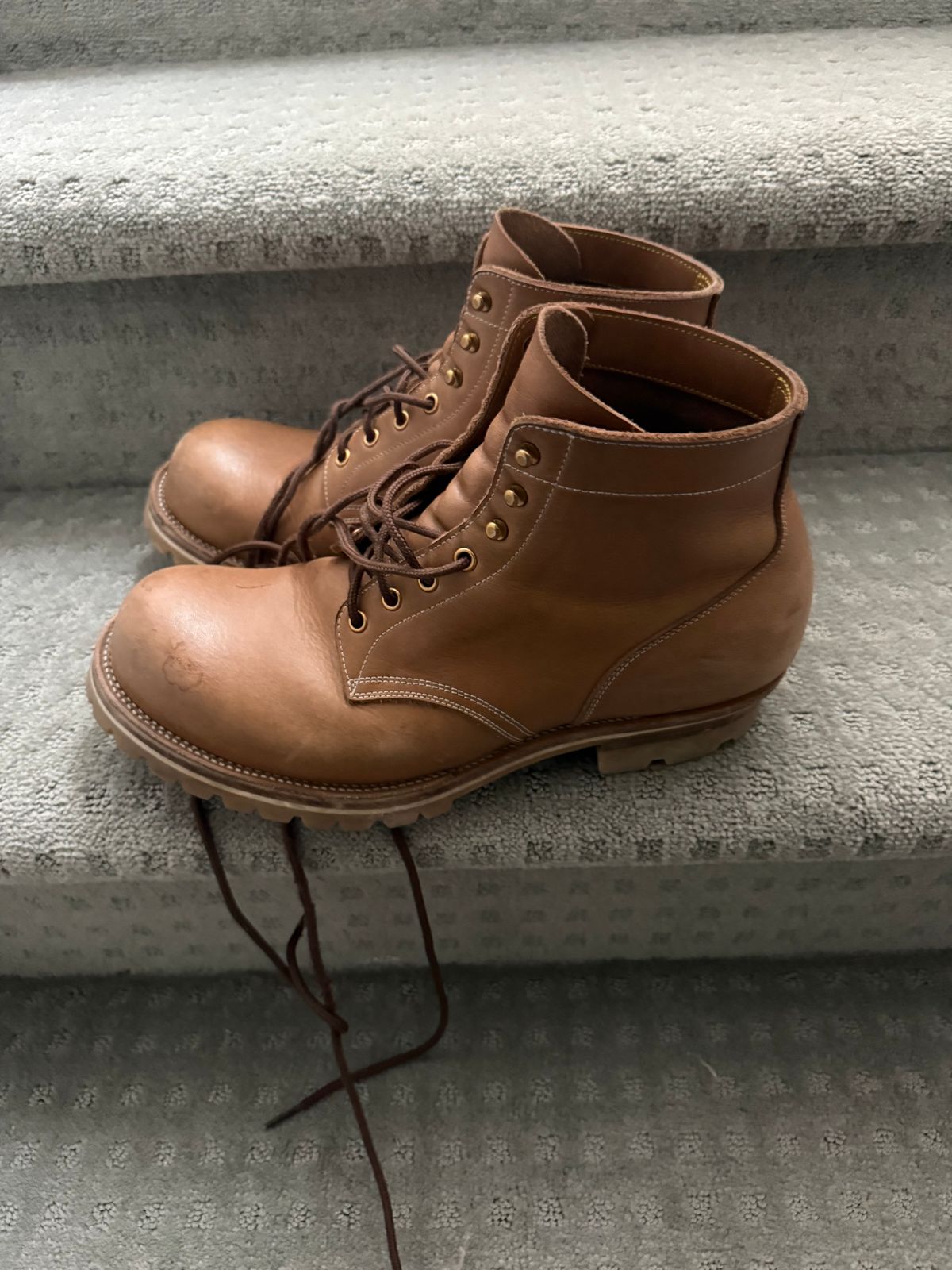 Photo by toogladtobemad on January 3, 2026 of the Iron Boots Pit Boss in Seidel Natural Double Shot.