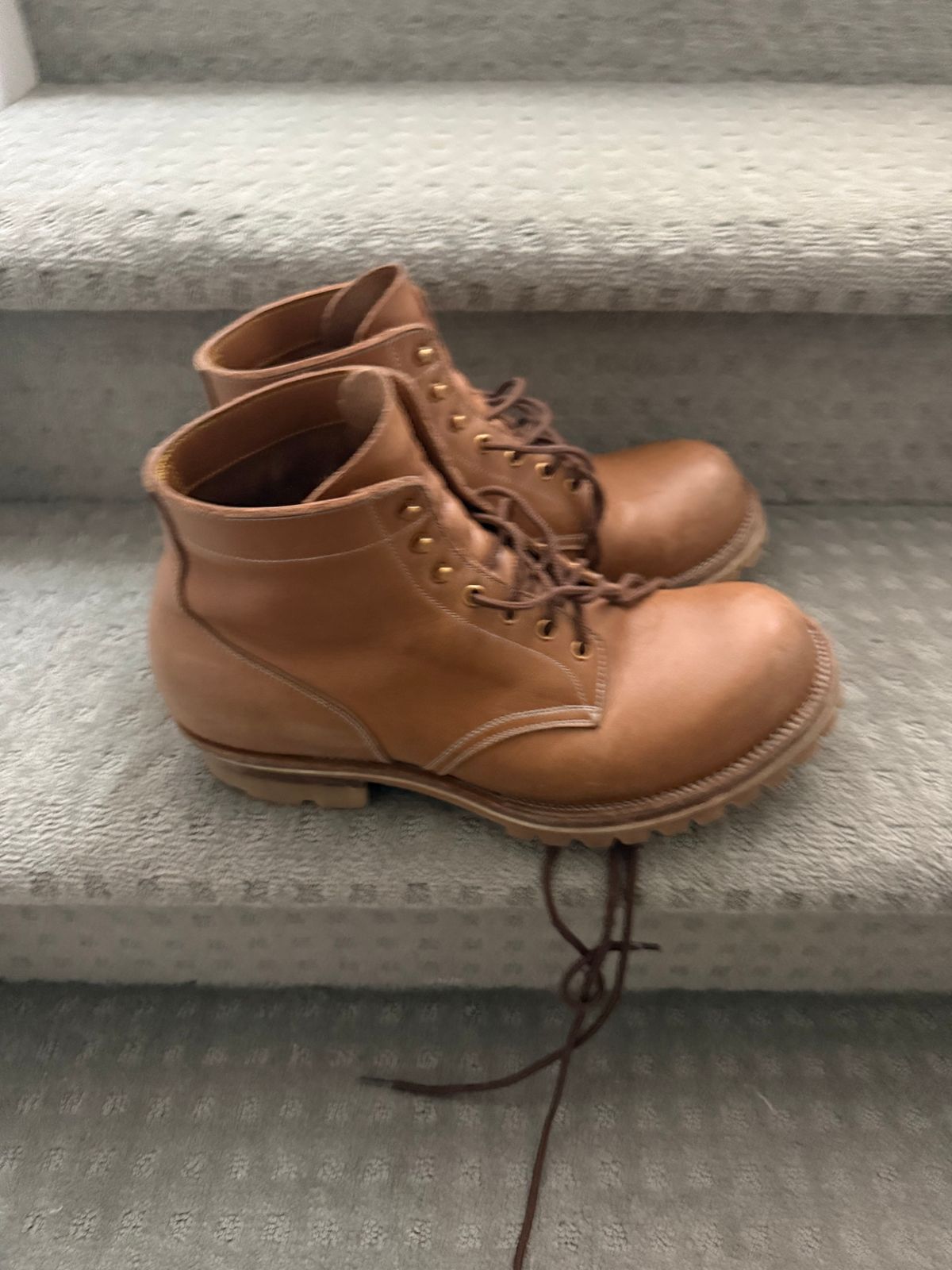 Photo by toogladtobemad on January 3, 2026 of the Iron Boots Pit Boss in Seidel Natural Double Shot.