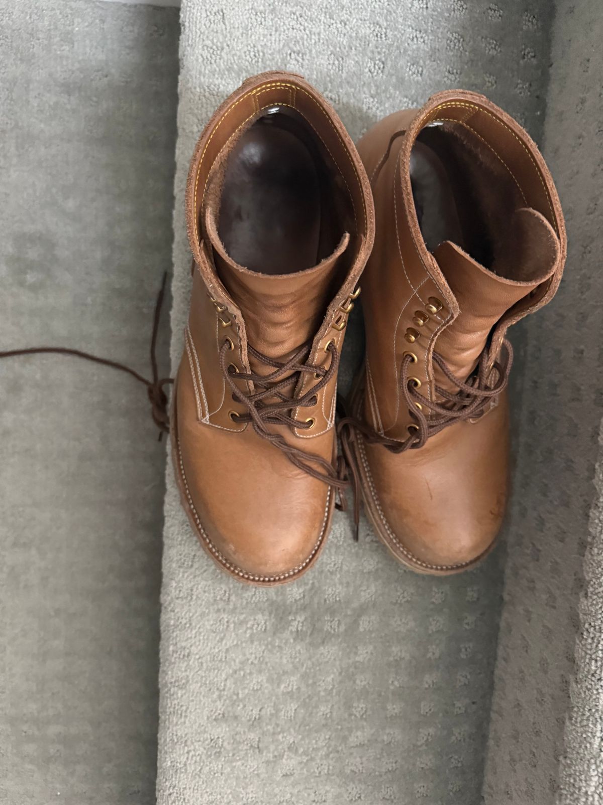 Photo by toogladtobemad on January 3, 2026 of the Iron Boots Pit Boss in Seidel Natural Double Shot.