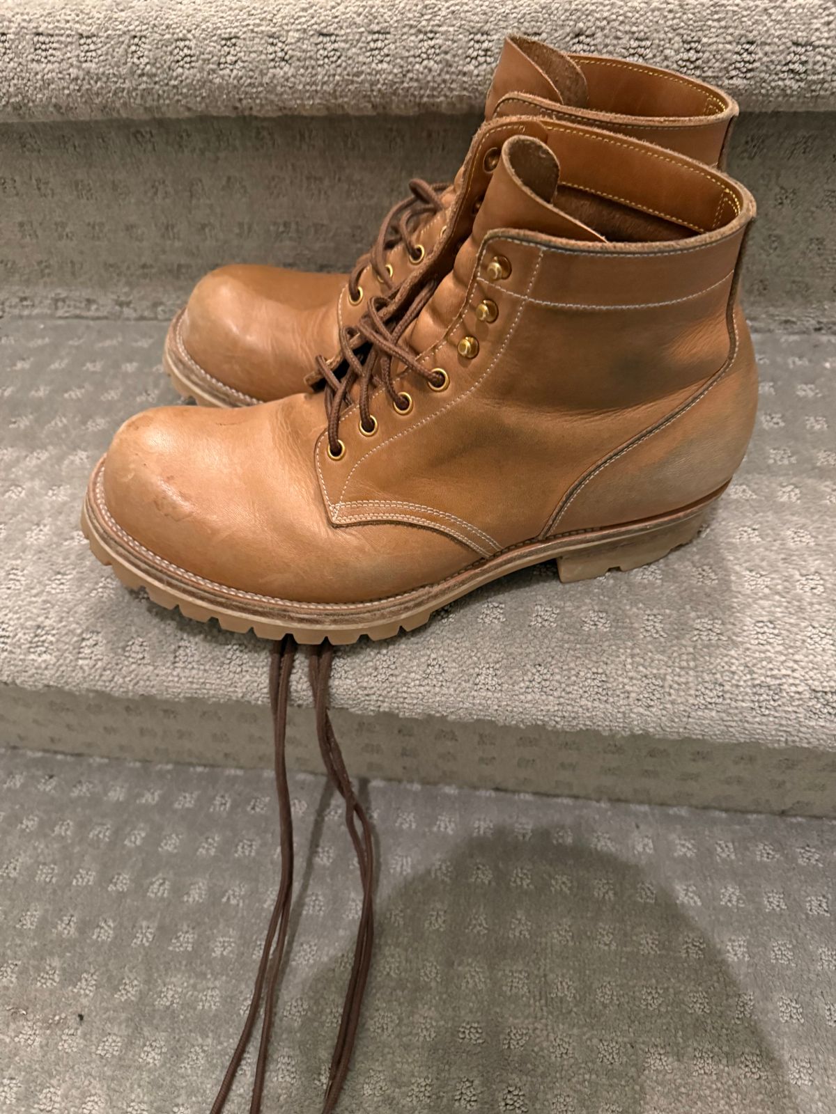 Photo by toogladtobemad on February 4, 2026 of the Iron Boots Pit Boss in Seidel Natural Double Shot.