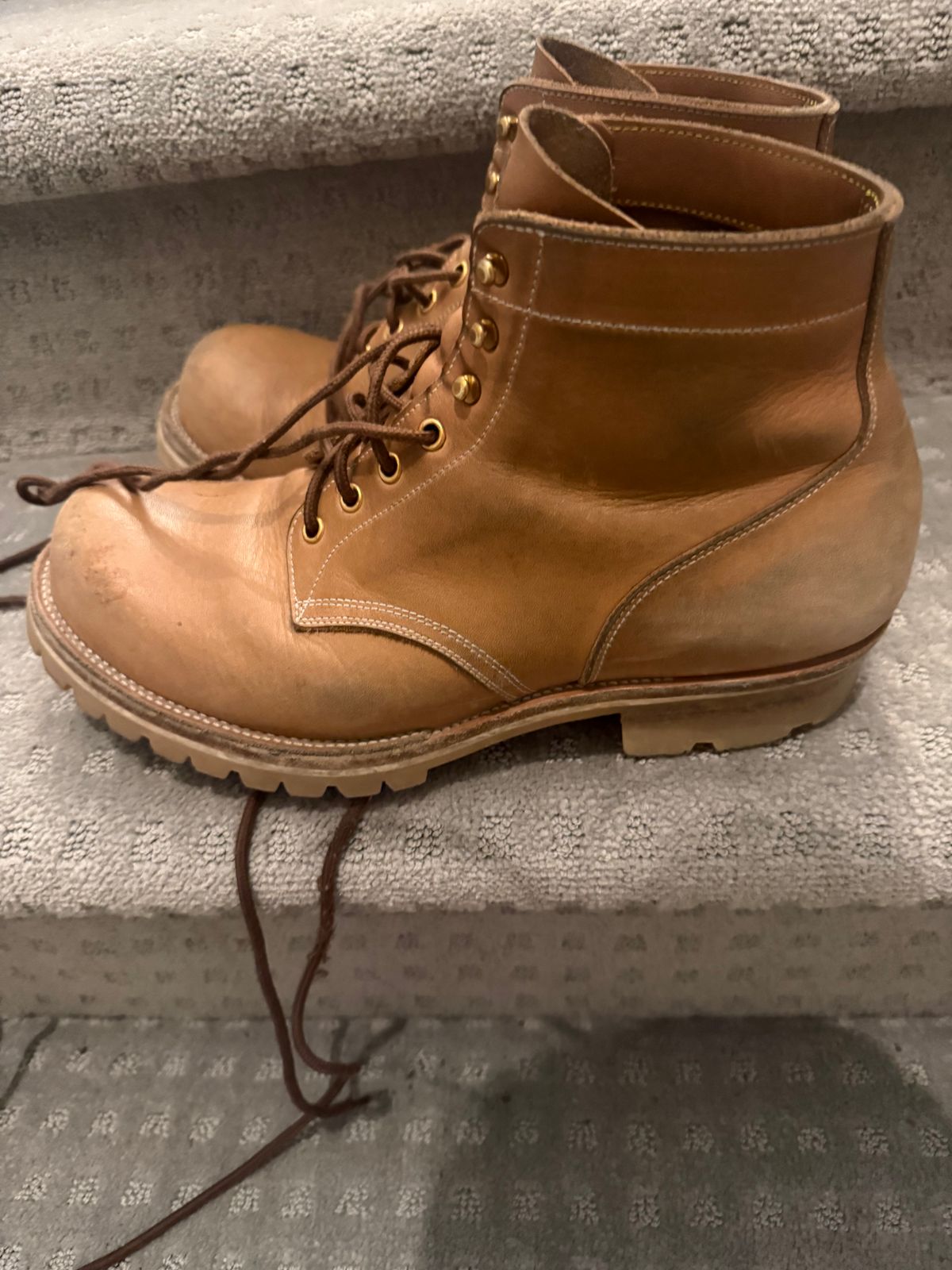 Photo by toogladtobemad on March 6, 2026 of the Iron Boots Pit Boss in Seidel Natural Double Shot.