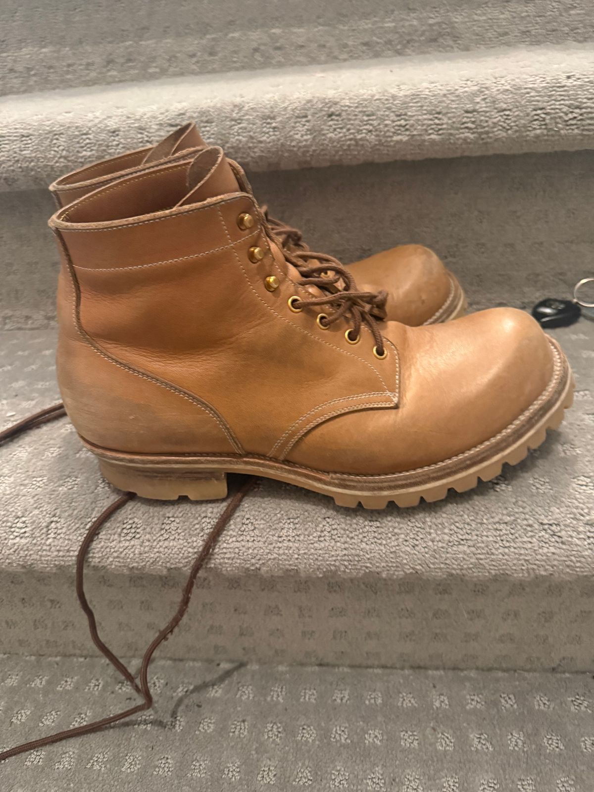 Photo by toogladtobemad on March 6, 2026 of the Iron Boots Pit Boss in Seidel Natural Double Shot.