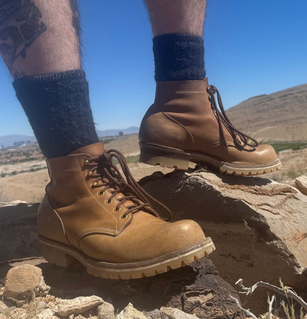 Photo by toogladtobemad on April 5, 2026 of the Iron Boots Pit Boss in Seidel Natural Double Shot.