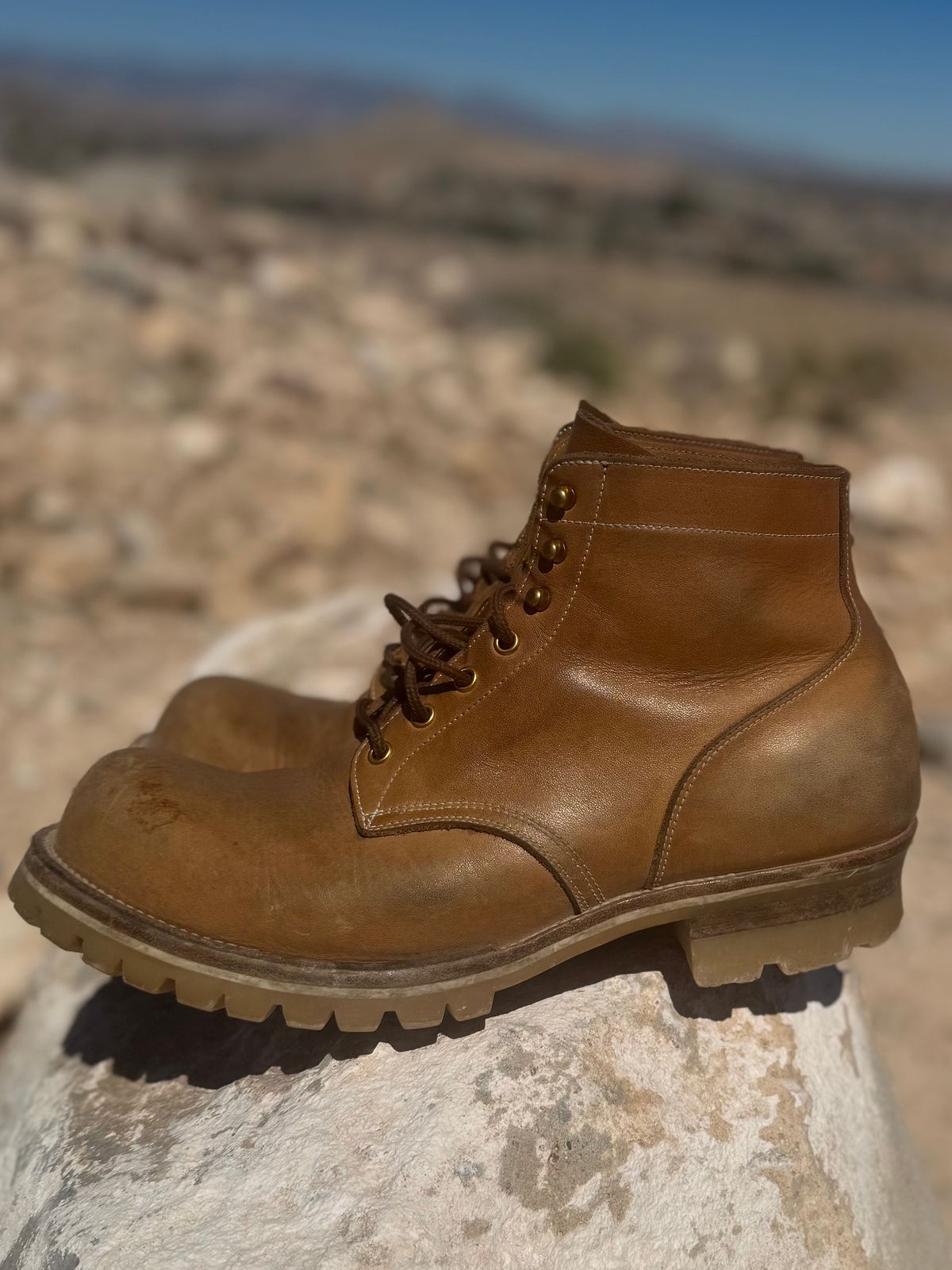 Photo by toogladtobemad on April 5, 2026 of the Iron Boots Pit Boss in Seidel Natural Double Shot.