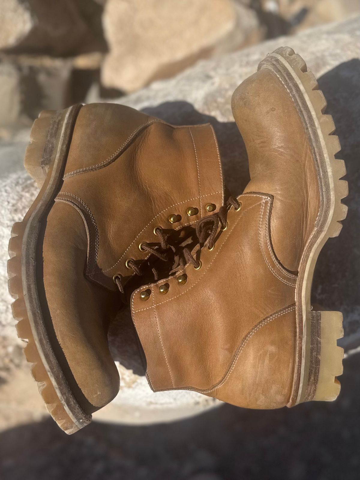 Photo by toogladtobemad on April 5, 2026 of the Iron Boots Pit Boss in Seidel Natural Double Shot.