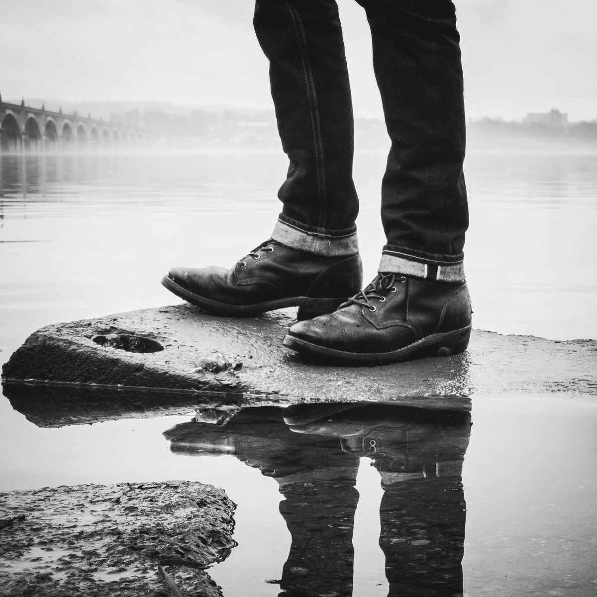 Photo by justinmcgustin on December 10, 2024 of the Truman Plain Toe Boot in Black Teacore.