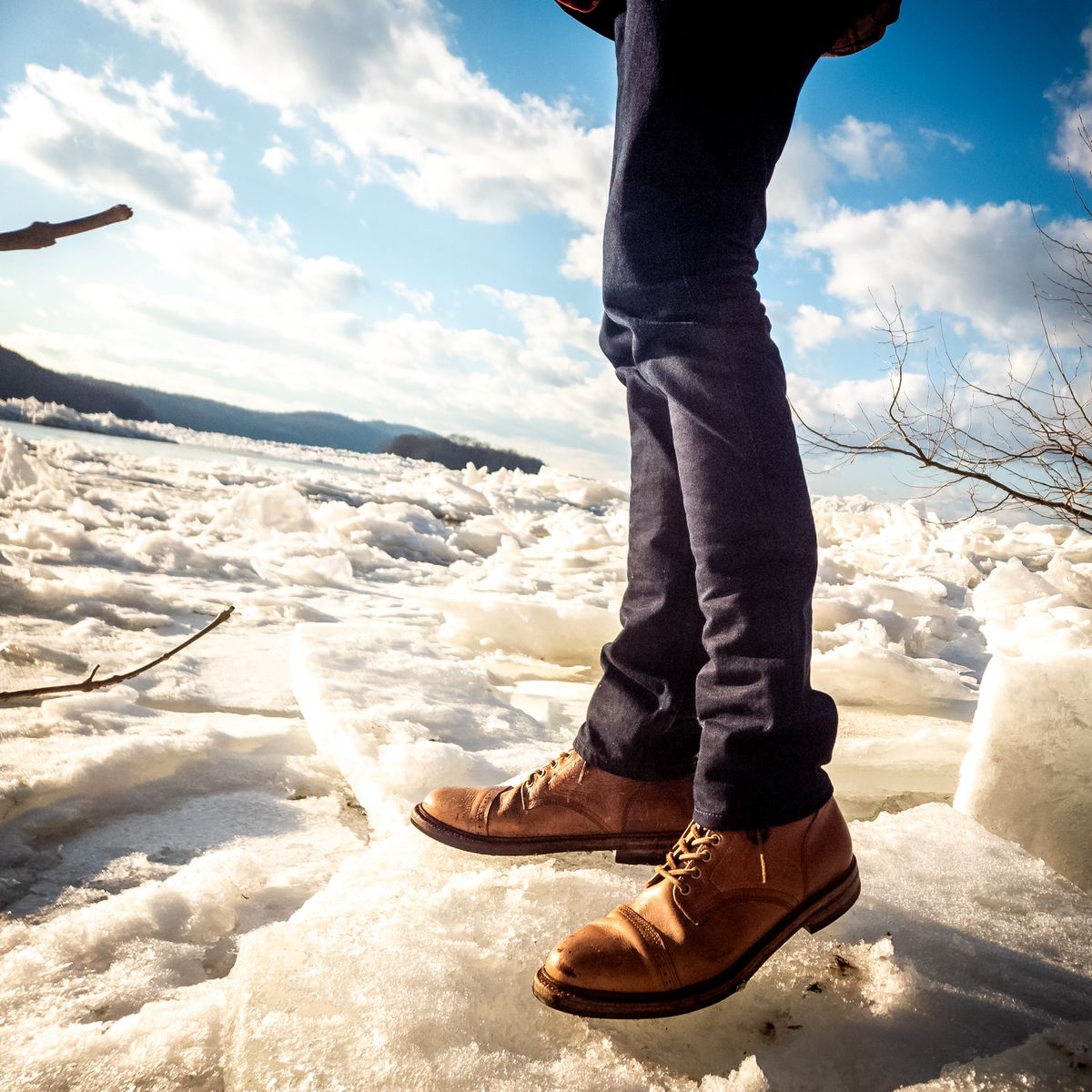 Photo by justinmcgustin on January 13, 2025 of the Parkhurst The Delaware in Horween Natural Chromexcel.