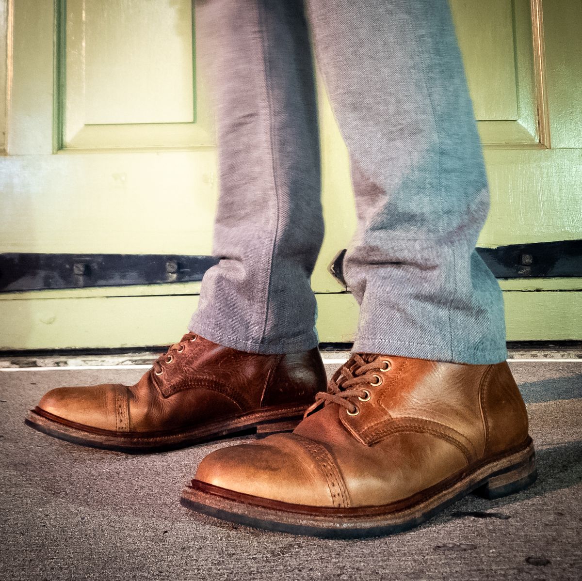 Photo by justinmcgustin on November 17, 2024 of the Parkhurst The Delaware in Horween Natural Chromexcel.