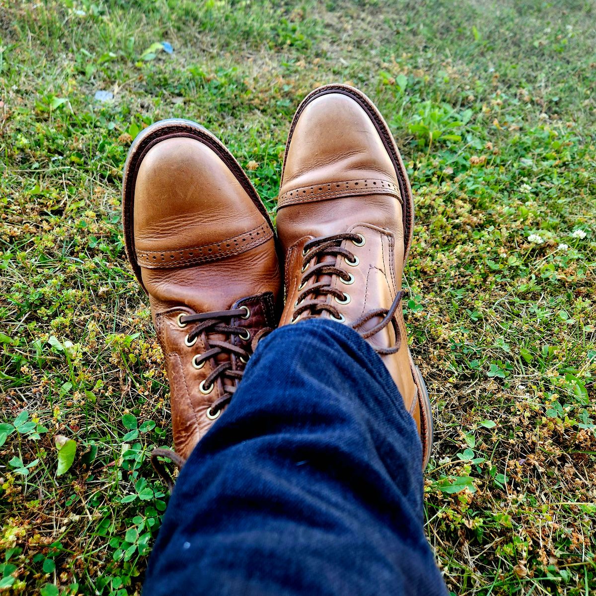 Photo by Griswald_Chillingsworth on June 21, 2024 of the Parkhurst The Delaware in Horween Natural Chromexcel.