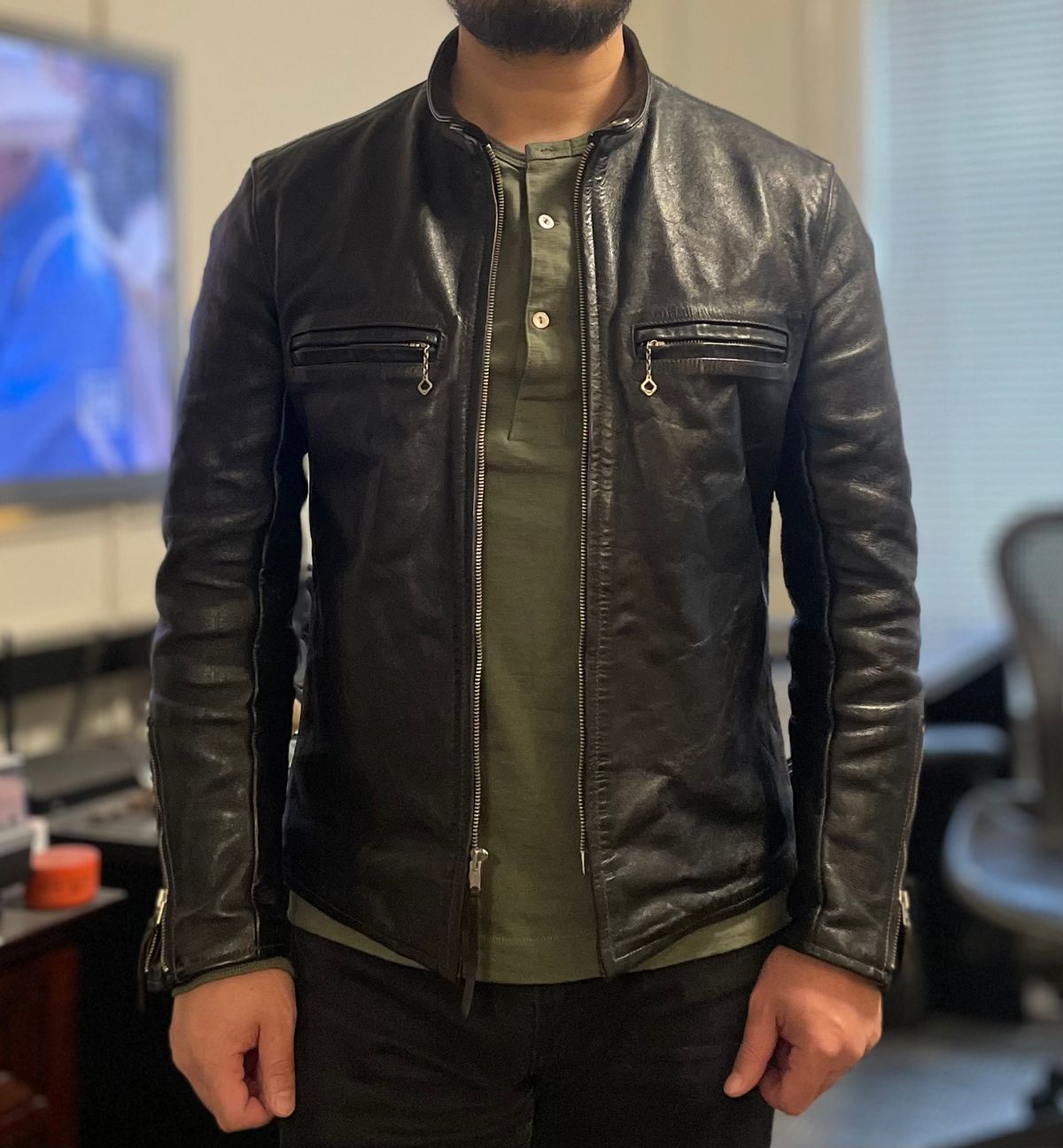 Photo by Faded.Patina on March 3, 2024 of the The Real McCoy's Buco J-100 in Shinki Teacore Horsehide.