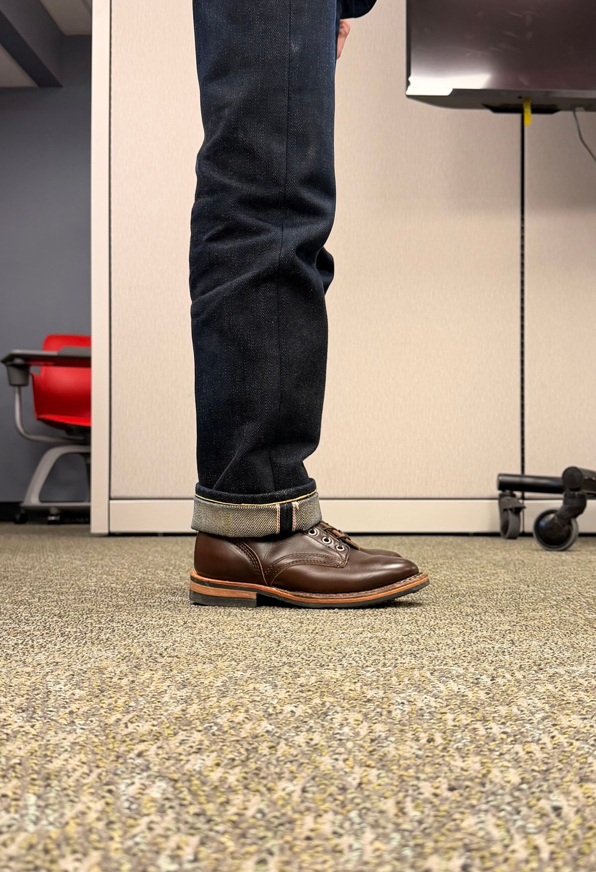 Photo by RockCityWelt on July 1, 2026 of the White's MP-M1 in Horween Brown Chromexcel.