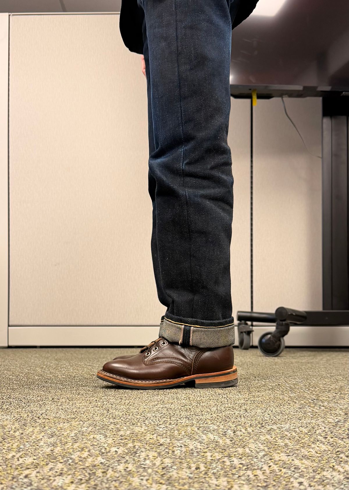 Photo by RockCityWelt on July 1, 2026 of the White's MP-M1 in Horween Brown Chromexcel.