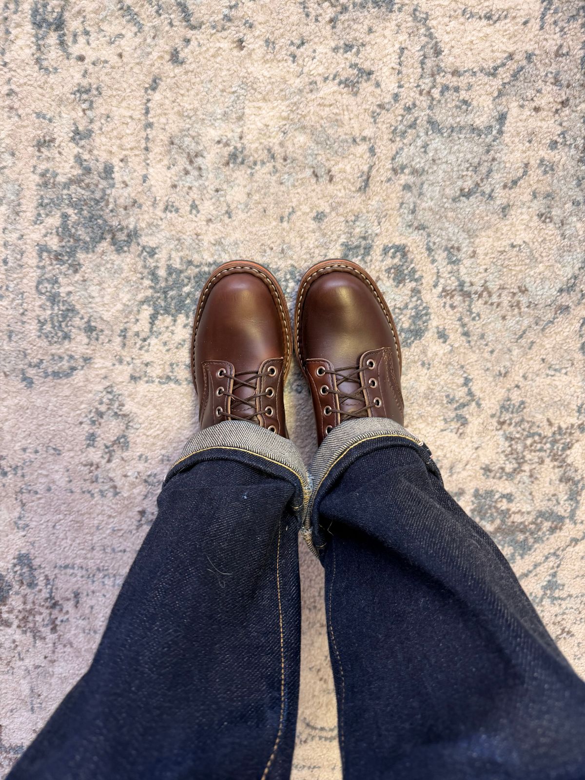 Photo by peanutsngranola on May 22, 2026 of the White's MP-M1 in Horween Brown Chromexcel Horsehide.