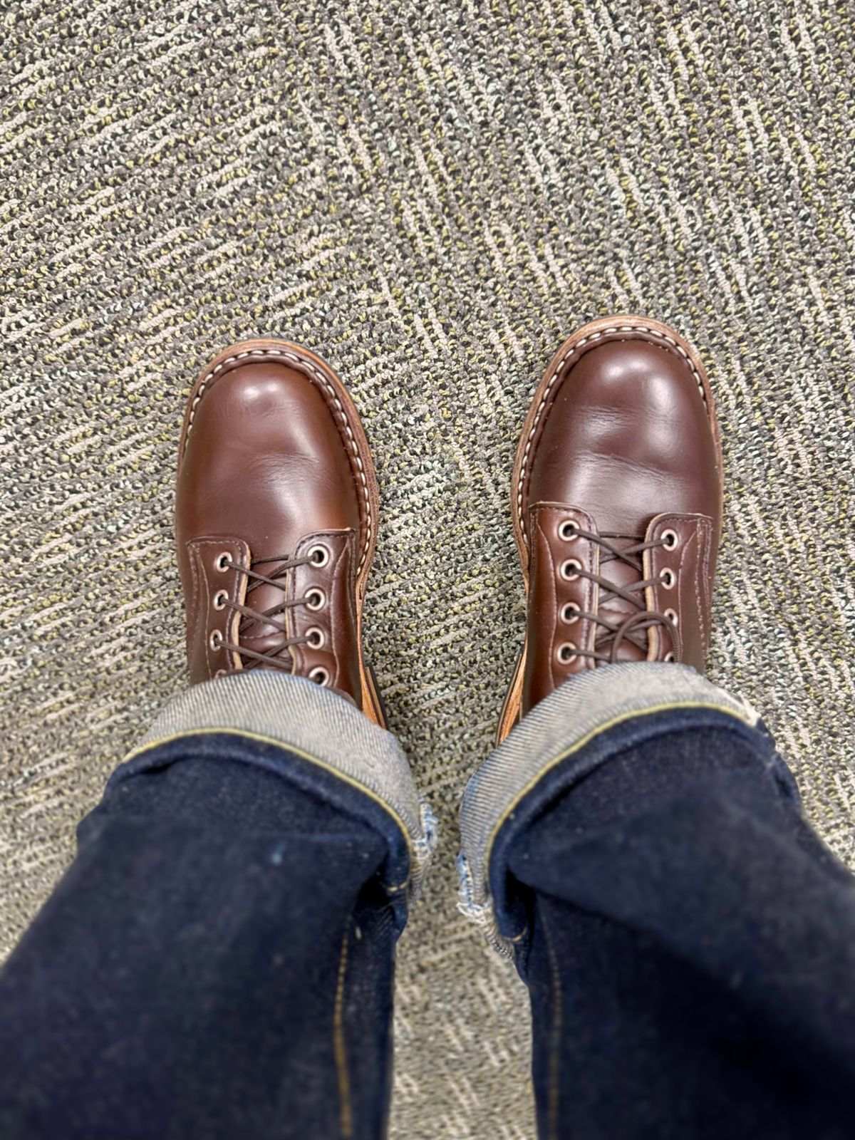 Photo by peanutsngranola on June 12, 2026 of the White's MP-M1 in Horween Brown Chromexcel Horsehide.