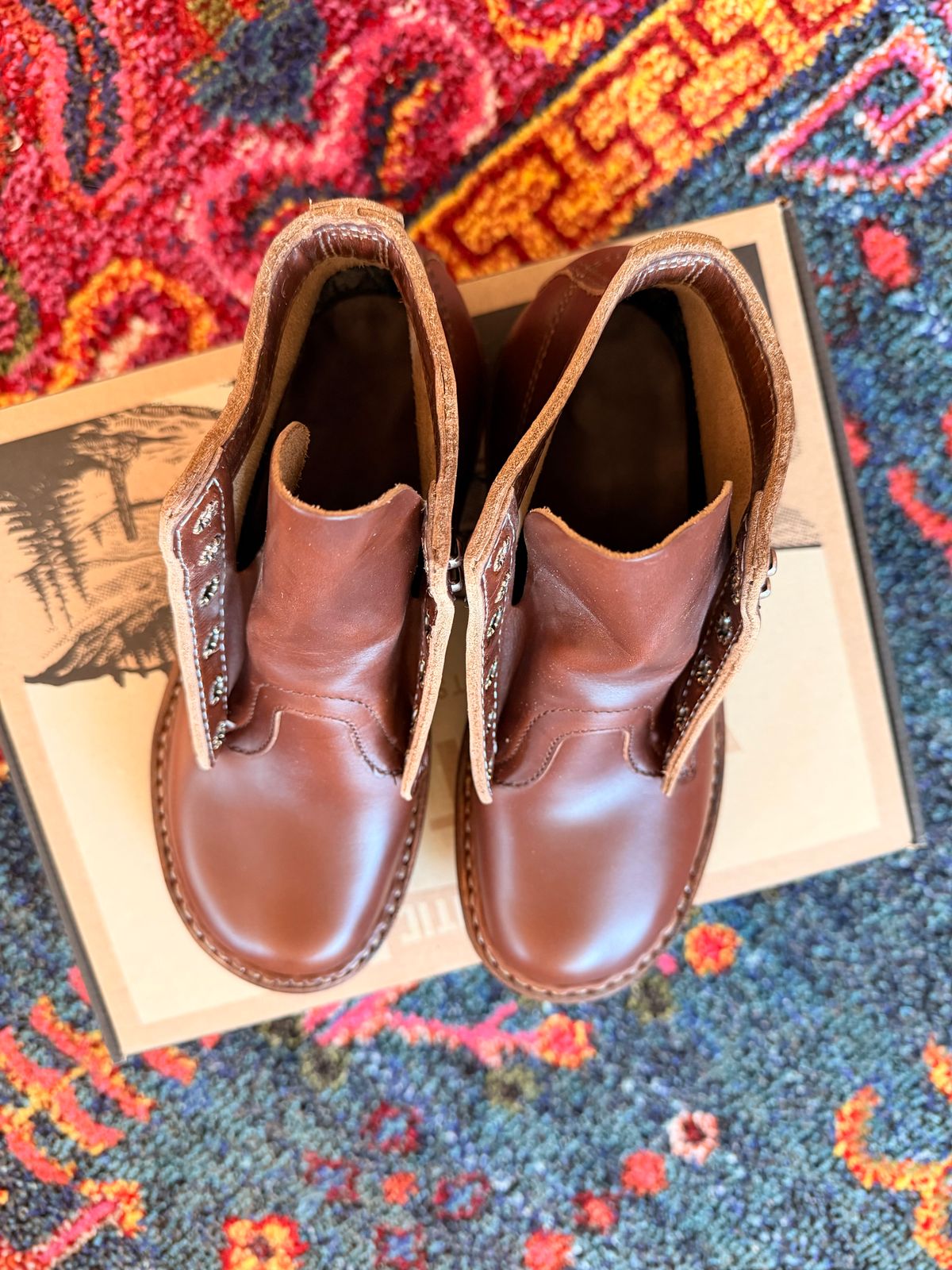 Photo by peanutsngranola on February 27, 2026 of the White's Semi-Dress in Horween British Tan Chromexcel.