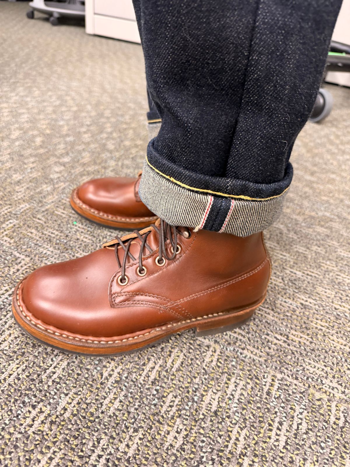 Photo by peanutsngranola on April 1, 2026 of the White's Semi-Dress in Horween British Tan Chromexcel.