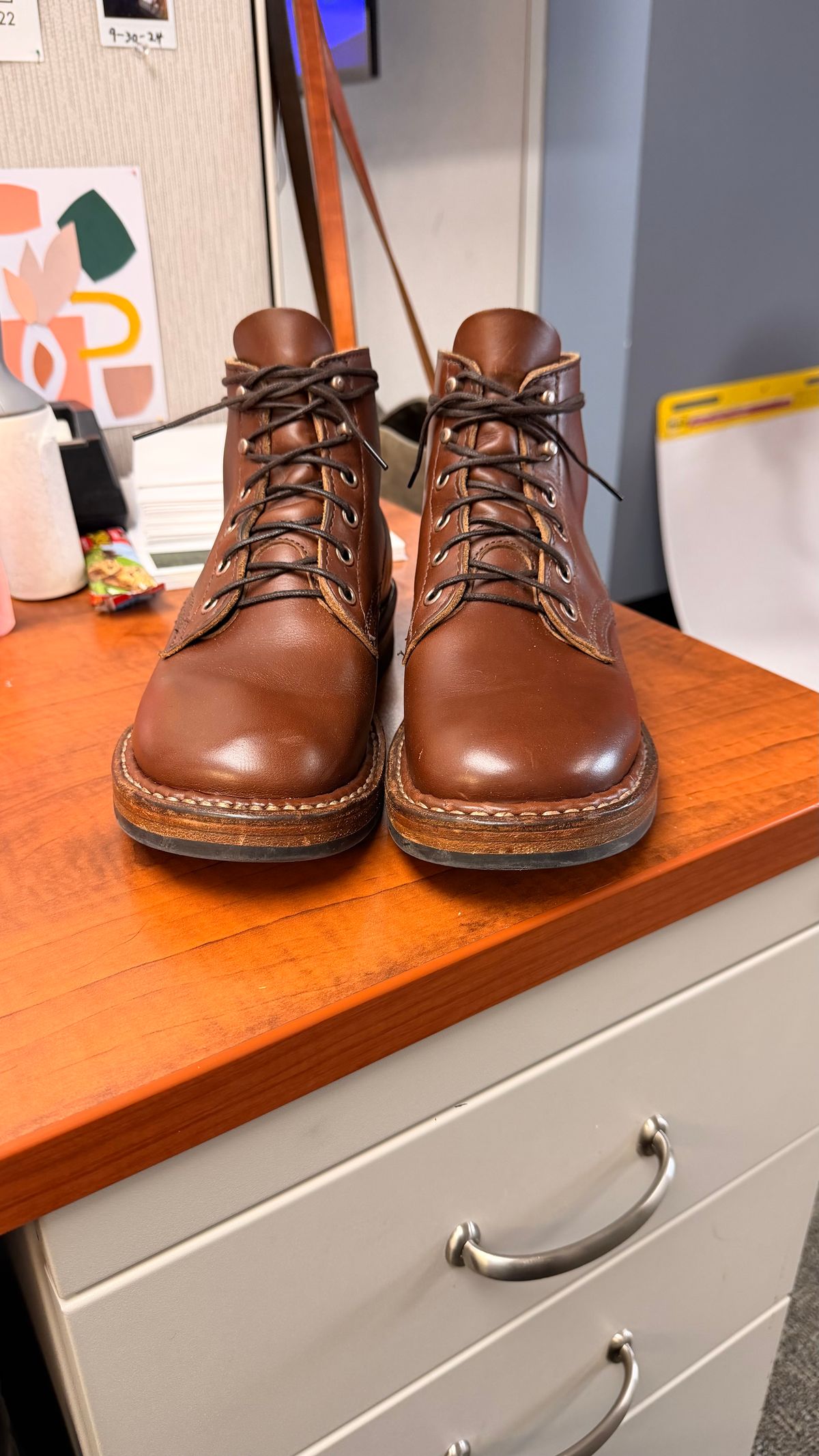 Photo by RockCityWelt on June 24, 2026 of the White's Semi-Dress in Horween British Tan Chromexcel.