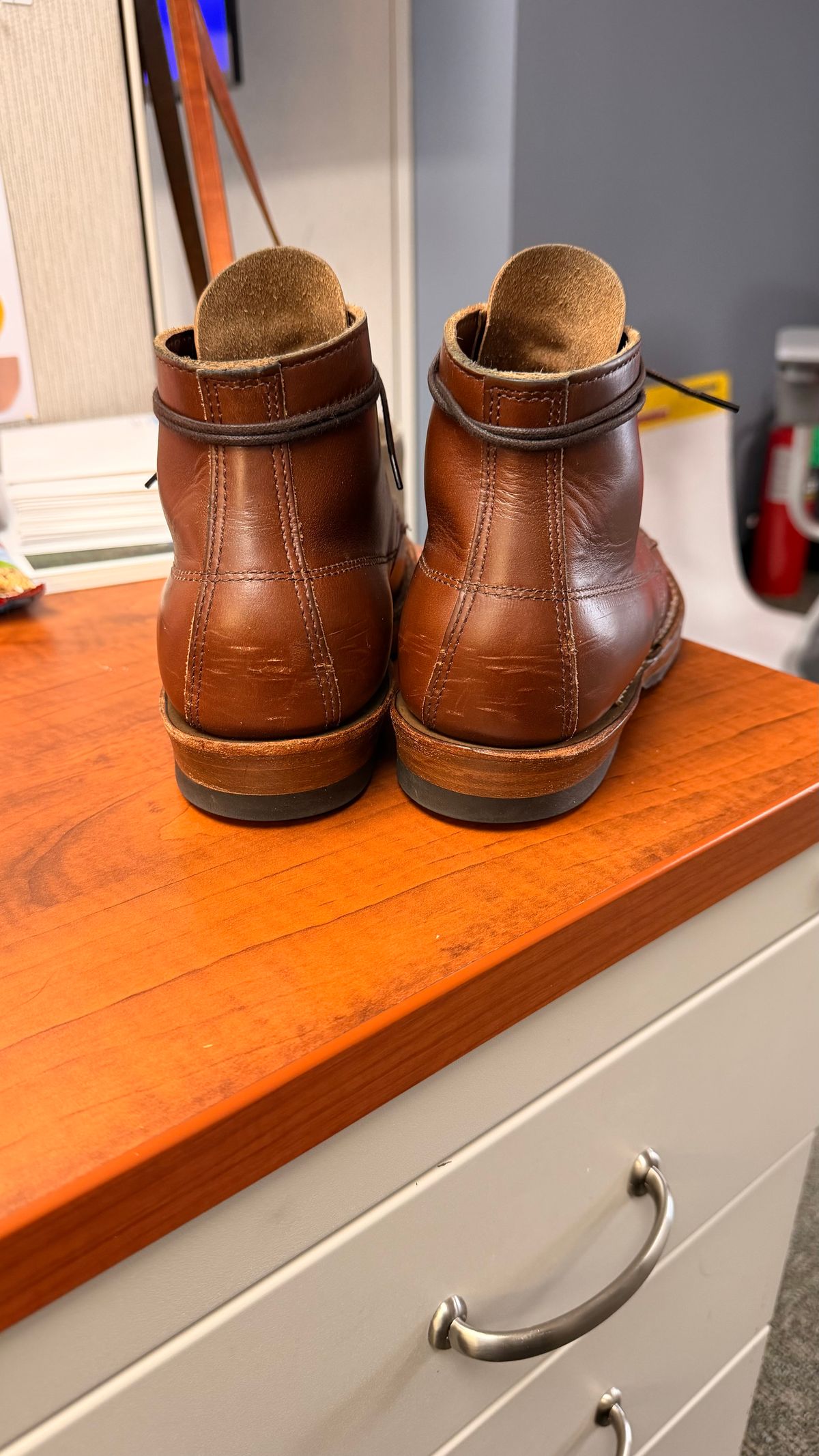 Photo by RockCityWelt on June 24, 2026 of the White's Semi-Dress in Horween British Tan Chromexcel.
