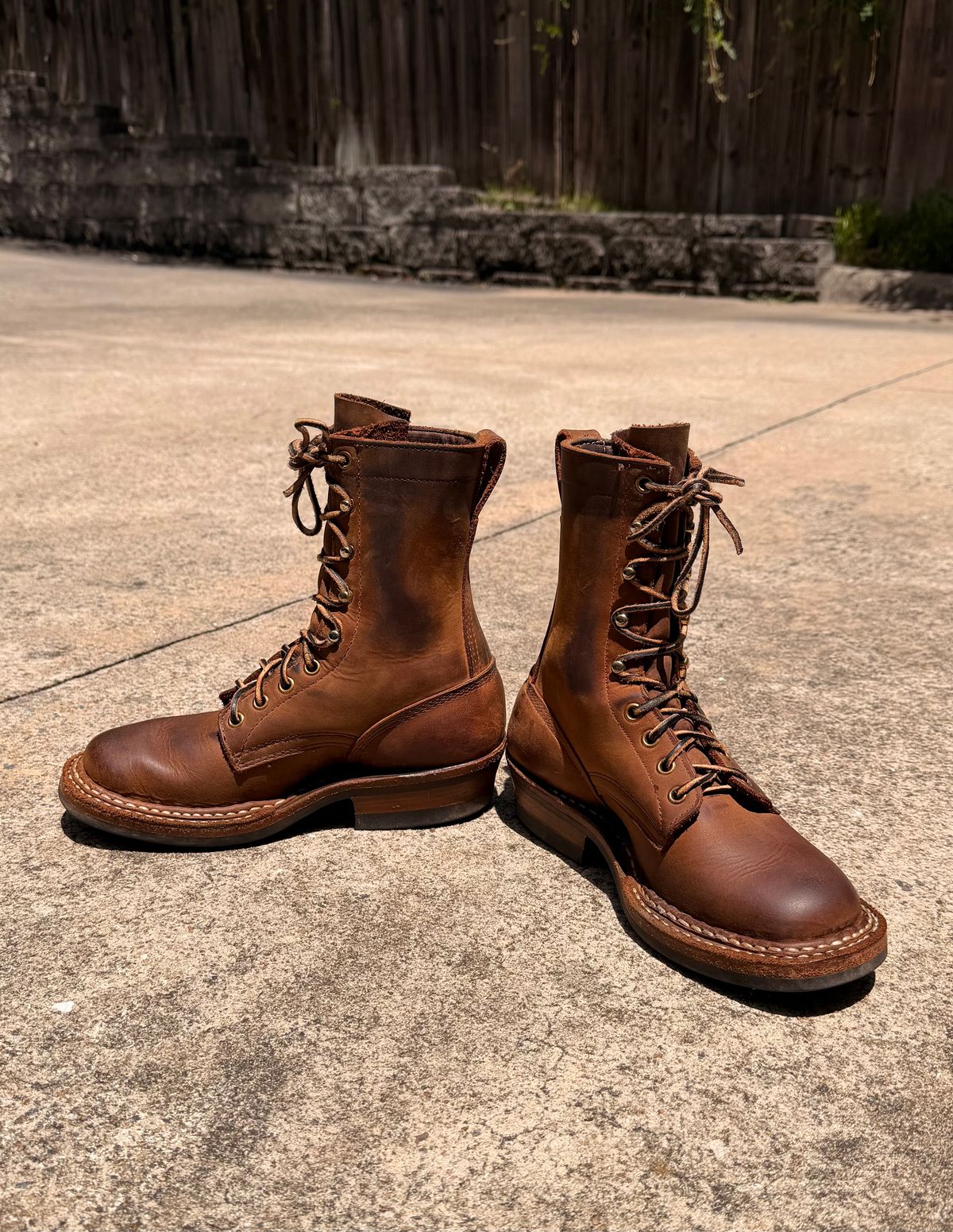 Photo by RockCityWelt on June 30, 2026 of the White's Farmer/Rancher in Seidel Distressed Smooth.