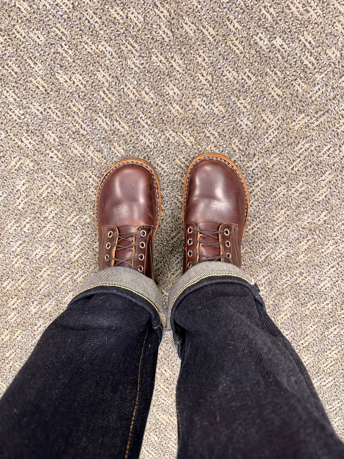 Photo by peanutsngranola on January 14, 2026 of the White's 350 Cruiser in Seidel Brown Double Shot.